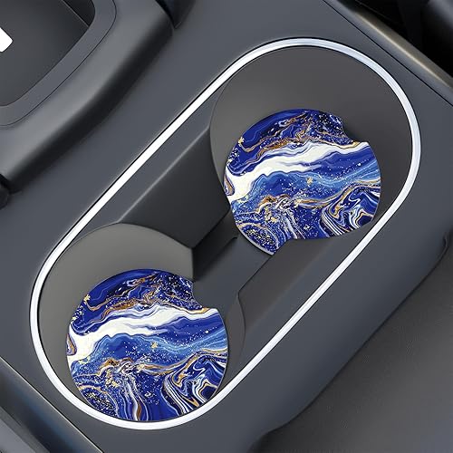 Miniatura 7 de Portavasos para automóvil, posavasos para portavasos de automóvil, paquete de 4 unidades, insertos antideslizantes universales de cerámica