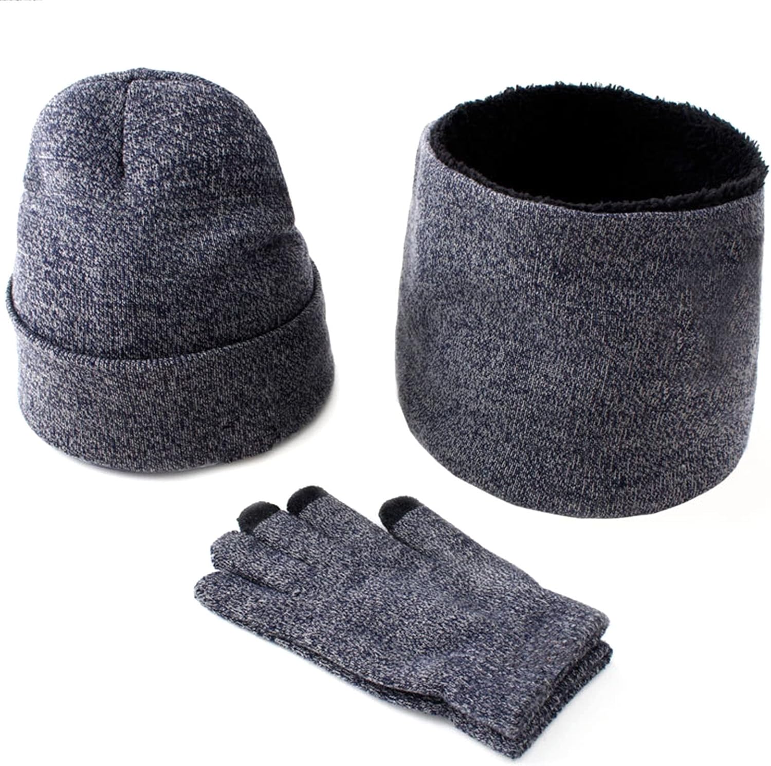 Winter Hat Scarf Gloves Set Women Winter Hat Scarf and Gloves Set Soft Warm 3 PCS for Women Men