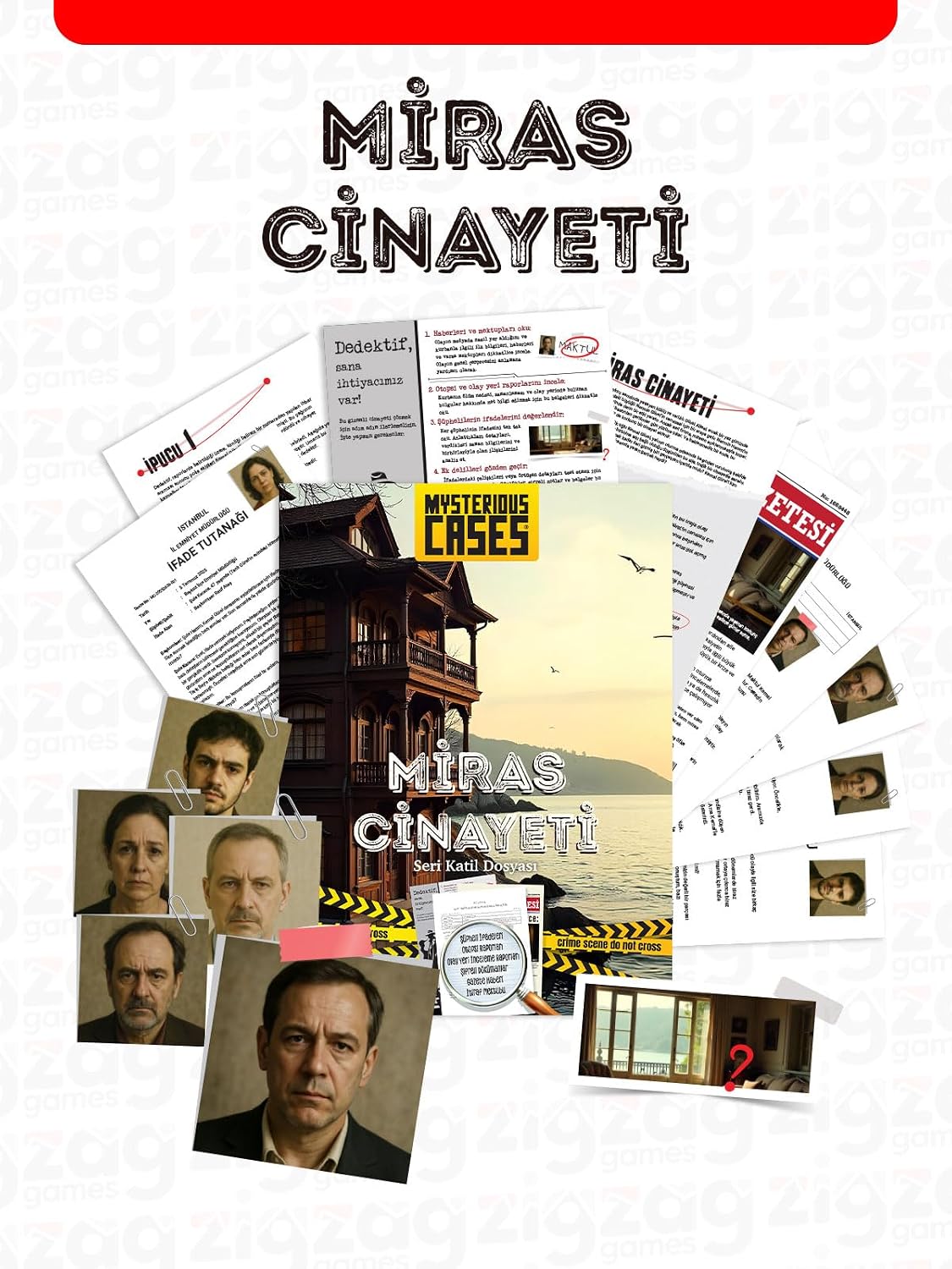 Mysterious Cases Miras Cinayeti, Dedektif Kutu Oyunu, Seri Katil Dosyası, 16+ Yaş