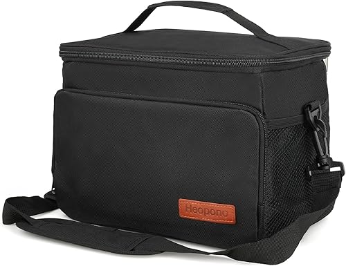 Insulated Lunch Box for Adults, Leakproof Cooler Bag with Multi Pockets, Adjustable Strap, Ideal for Work, Beach & Picnic