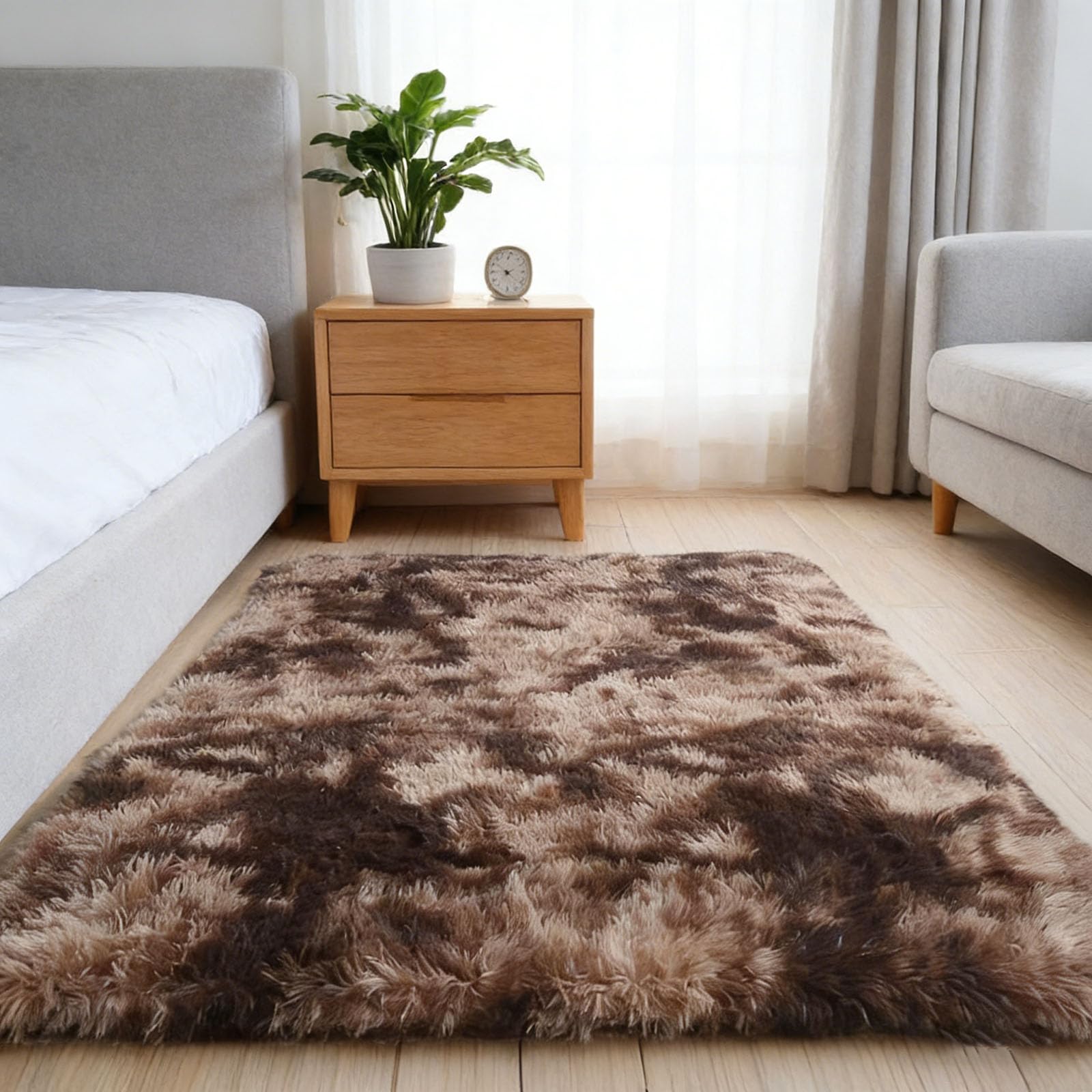 Tapis de salon lavable et antidérapant contre les sols froids