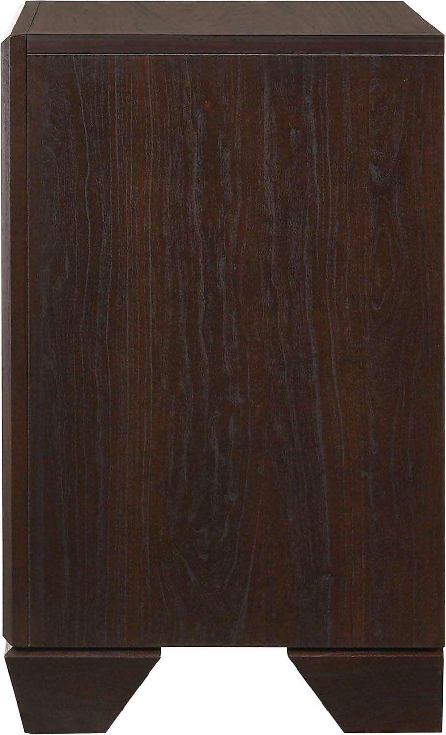 Coaster Home Furnishings Kauffman Transitional Engineered Wood 2-Drawer Bedroom Nightstand Bedside Table Organizer Unit Dark Cocoa 204392
