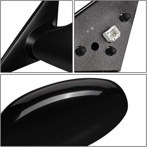 Miniatura 4 de DNA Motoring OEM-MR-NI1320141 Ajuste accionado Estilo OE+Espejo retrovisor lateral izquierdo de vidrio calentadoconductor compatible con 2002-2004