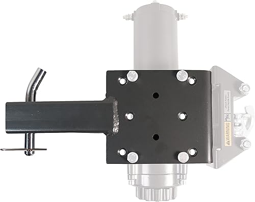 Miniatura 6 de Extreme Max 5600.3084 Universal 2" Receiver Hitch Winch Mount for ATV/UTV, Black
