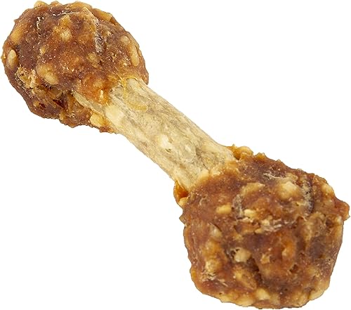 Vista 16 de Good'n'Fun Good 'n' Fun - Mancuernas con sabor a pollo, 4 onzas, aperitivos de cuero crudo para perros pequeños