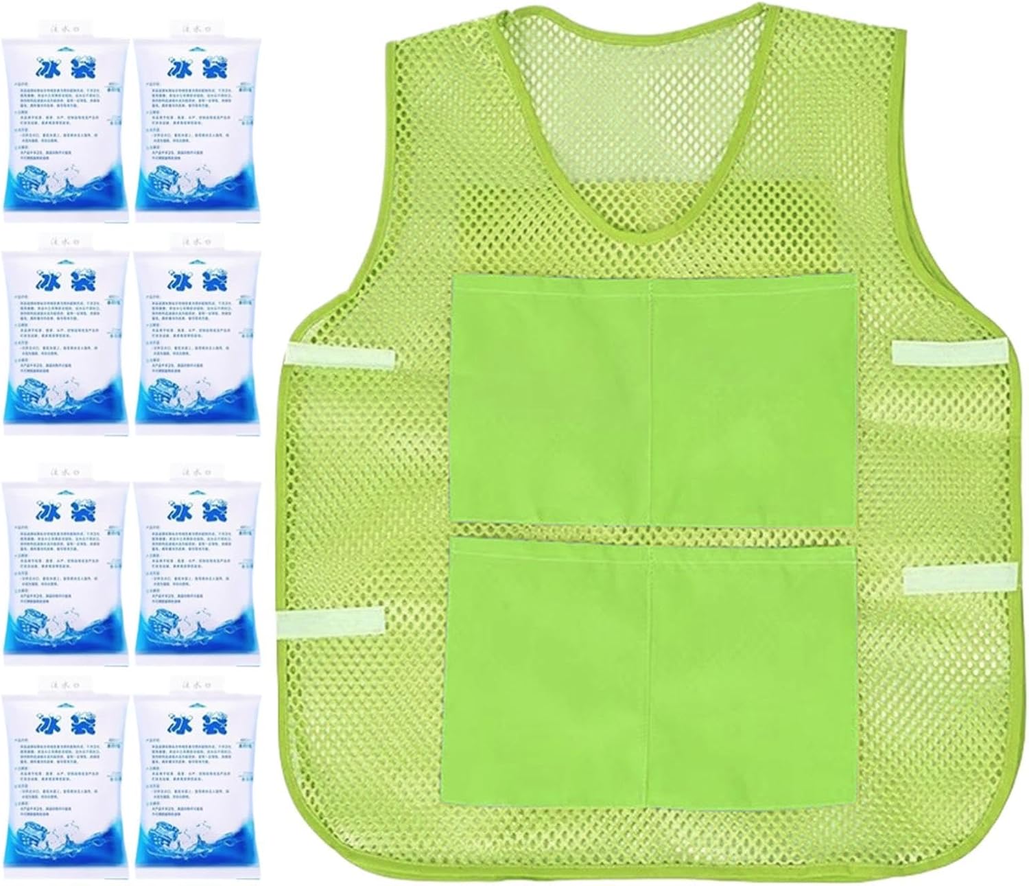 Cooling Vest For & Women, Reusable Ice Vest With 8 Ice Packs