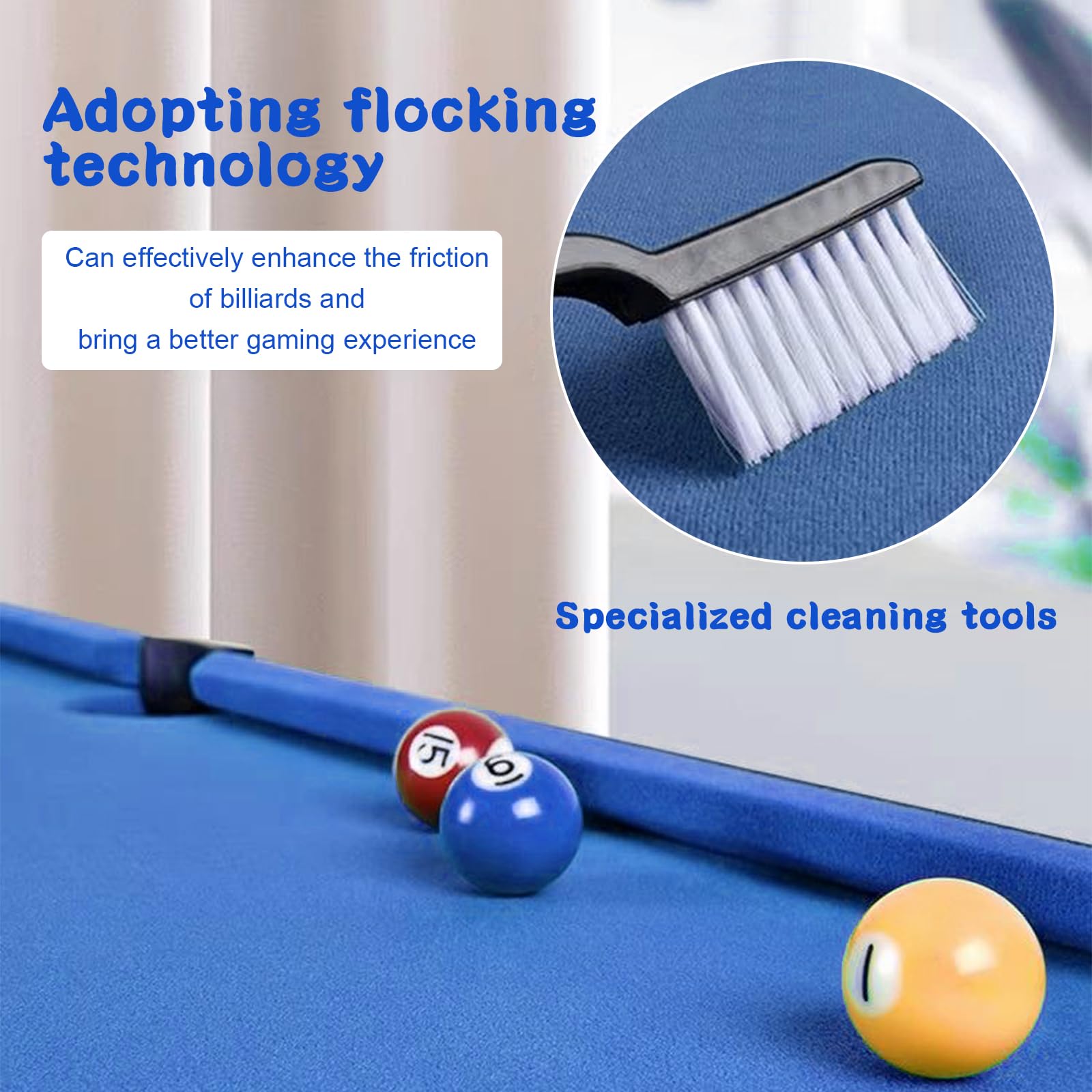 Generisch Mini Pool Billardtisch, klappbar, Spiel Set mit Bällen, Queues und Dreieck, Tragbar, Stressabbau, für Kinder und Erwachsene