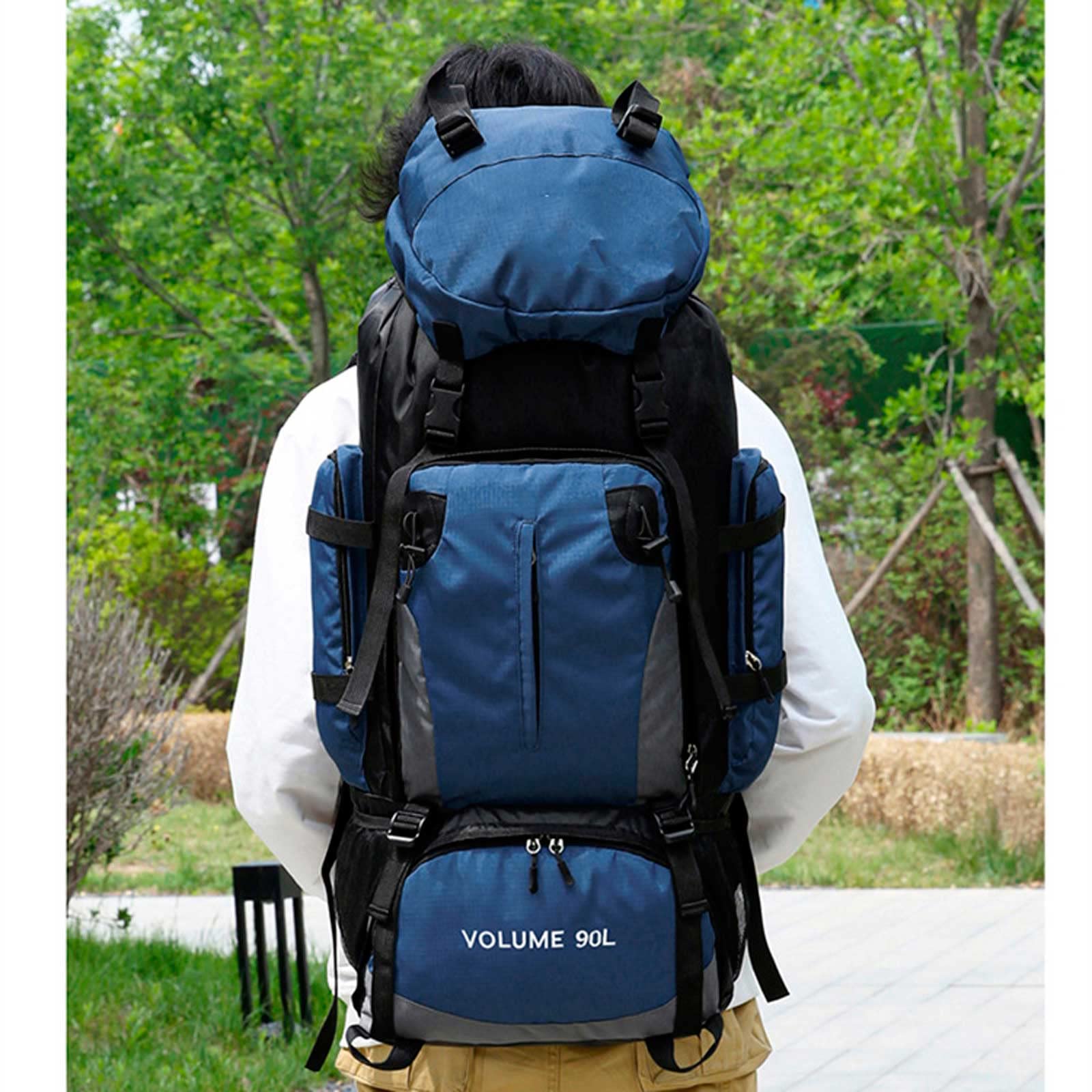Plecak outdoorowy, 90 l plecak turystyczny oddychający lekki wodoodporny plecak dla mężczyzn kobiet wielofunkcyjny system zawieszania duży wspinaczka trekkingowa ripstop i wodoodporny