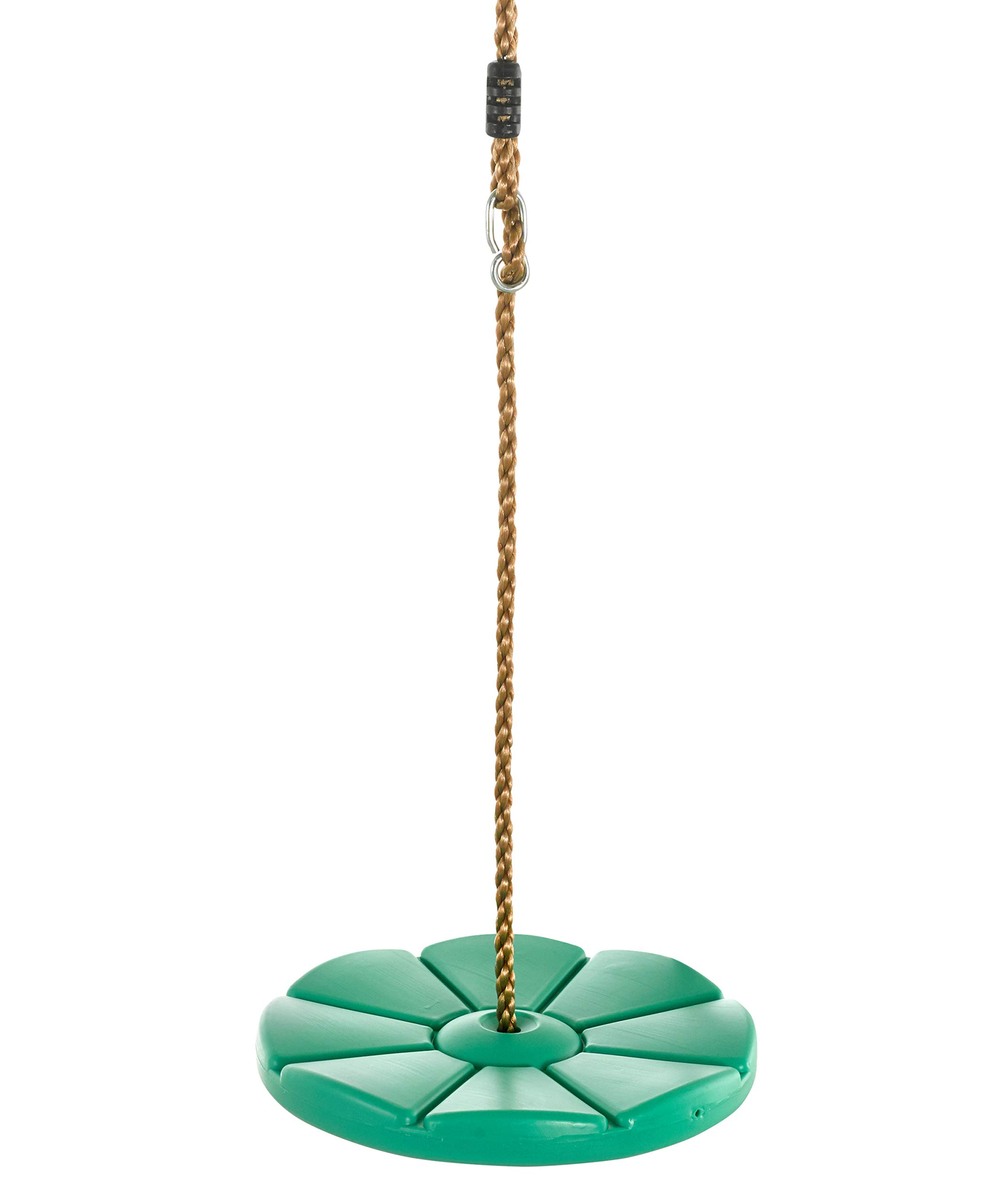 Swingan - Cool Disc Swing With Adjustable Rope - Fully Assembled - Green