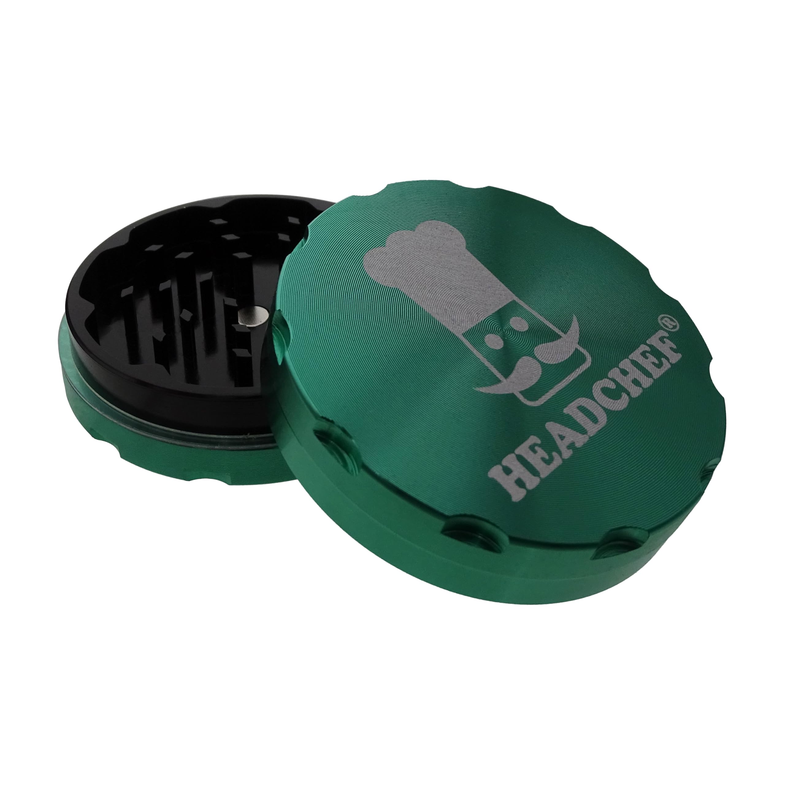 Headchef Razor Grinder 62mm 2 Part (Dark Green)