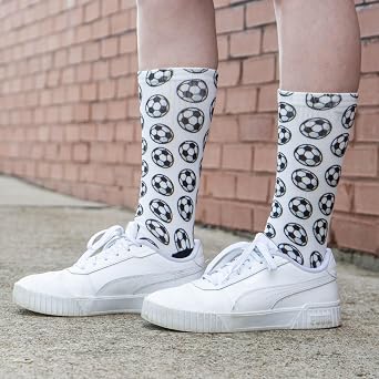 ChalkTalkSPORTS Soccer Crew Socks - Mid Calf GraphicFlex