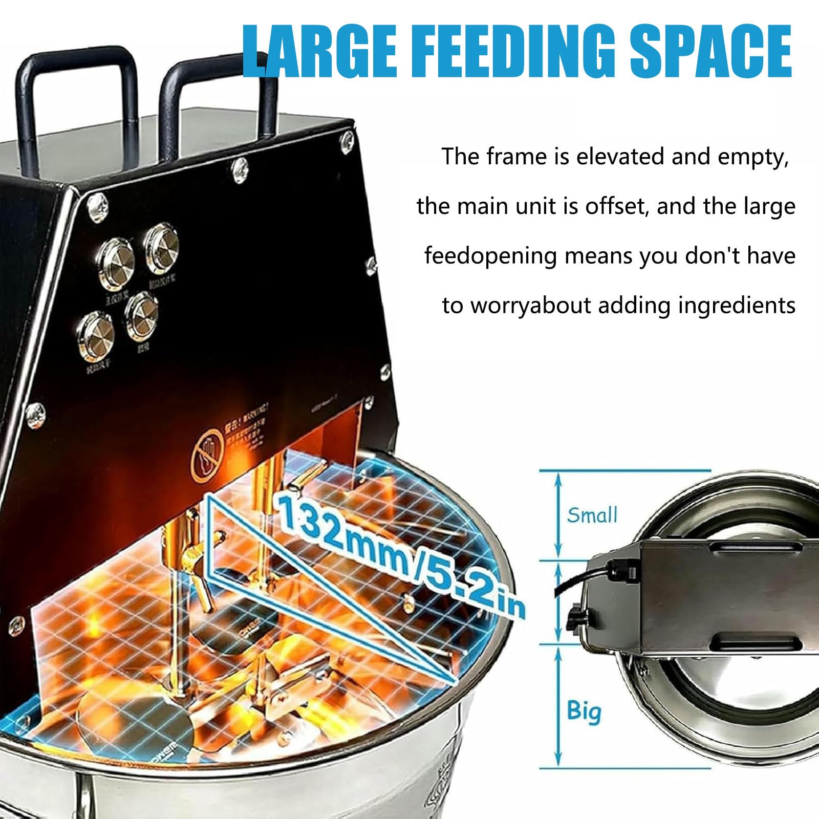 Pentola di Cottura Automatica da 10L con Doppia Paletta di Mescolatura | Acciaio Inox Elettrico Food Mixer, Velocità di Mescolatura Regolabile per Fare Marmellata/Salsa/Ripieno