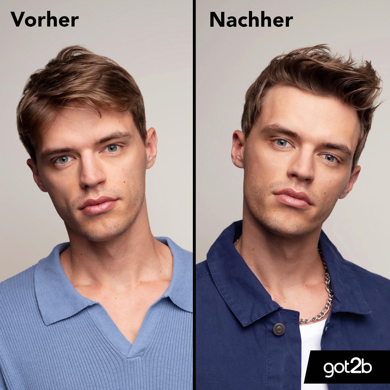 got2b Strand Matte Matt-Paste (100 ml), Styling Paste für matte Surfer Looks, zum Strubbeln, Texturieren oder Zähmen ohne Verkleben, mittlerer Halt, 6x 100 ml