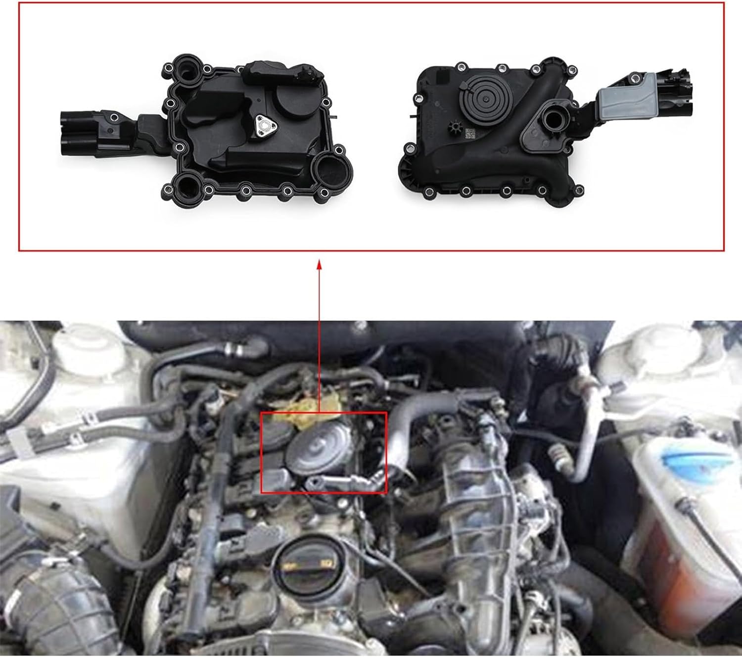 High Performances Engine Crankcase Vent Valves Oil Separator 06E103547S 06E103547F 06E103547P Professional Auto Repair