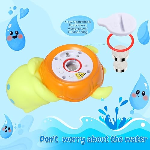 Miniatura 3 de Termómetro de baño de tortuga marina para bebé, juguete flotante, termómetro de agua con temperatura de seguridad, sin BPA, nuevos artículos