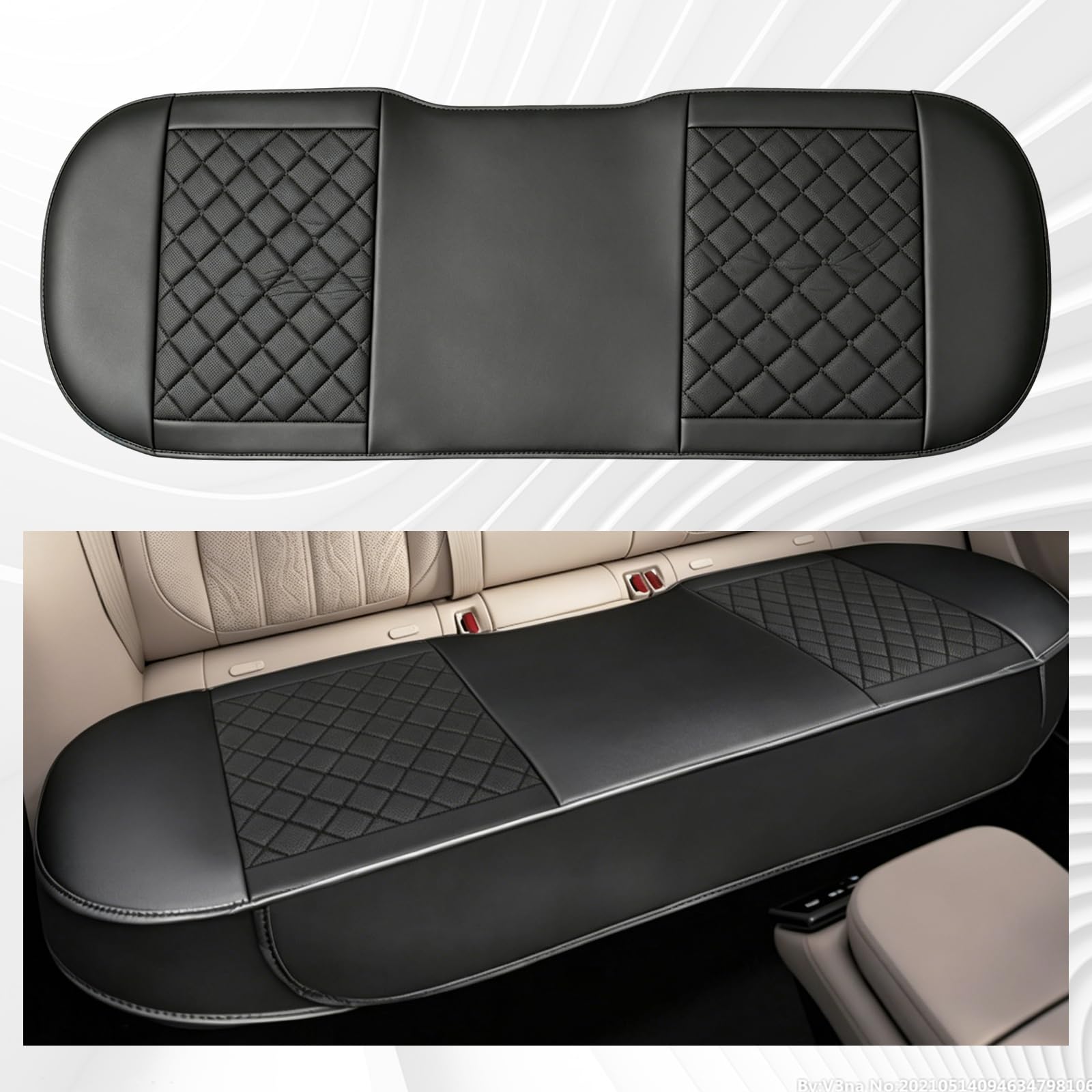 Cojines universales para Asientos de Coche, Funda Impermeable de Cuero sintético PU para el Respaldo del Asiento, Protector Transpirable para Asientos de Coche, Resistente al Desgaste