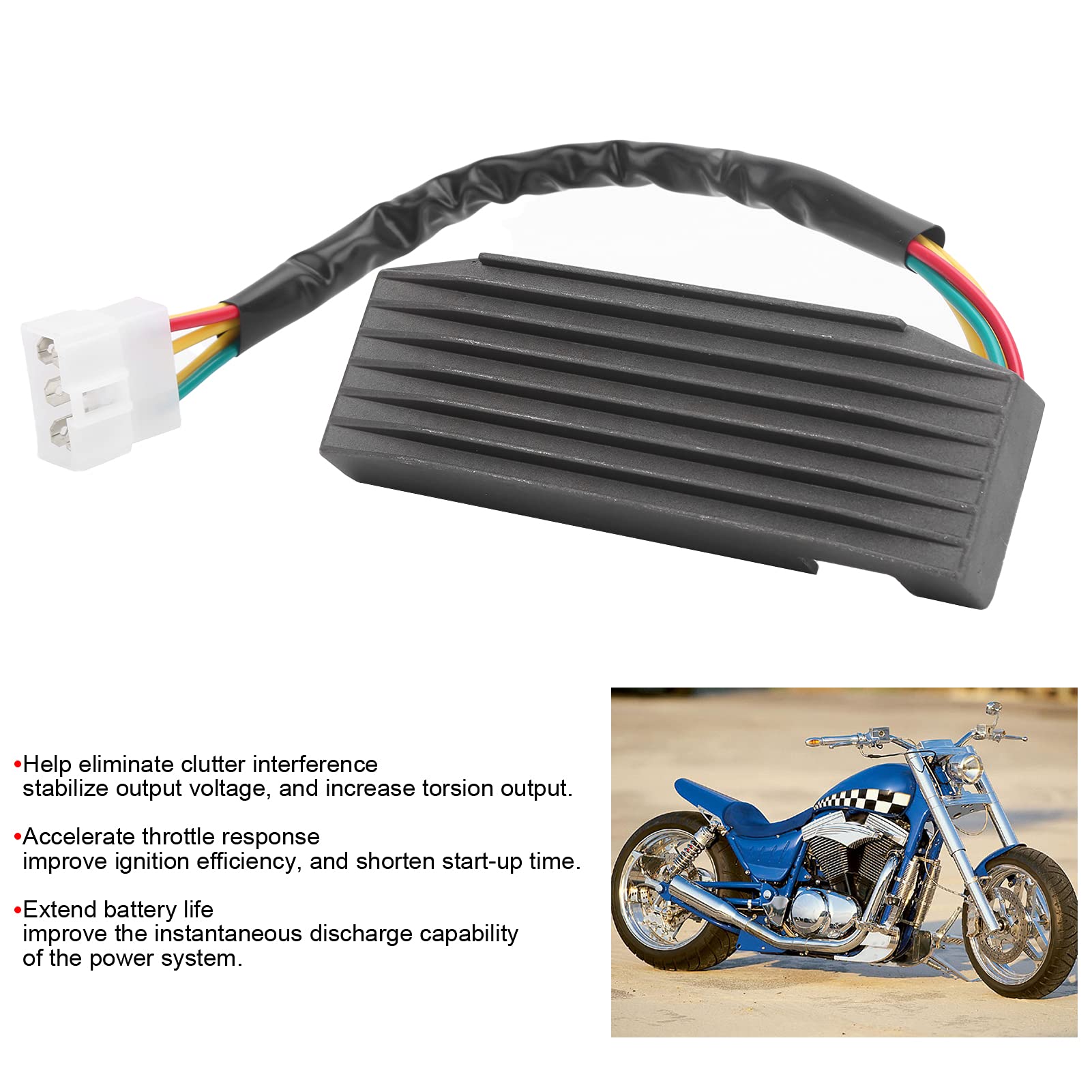 Redresseur, Accessoire de Régulateur de Tension de Redresseur Adapté pour VS Intruder 600800 1400 32800-38B00