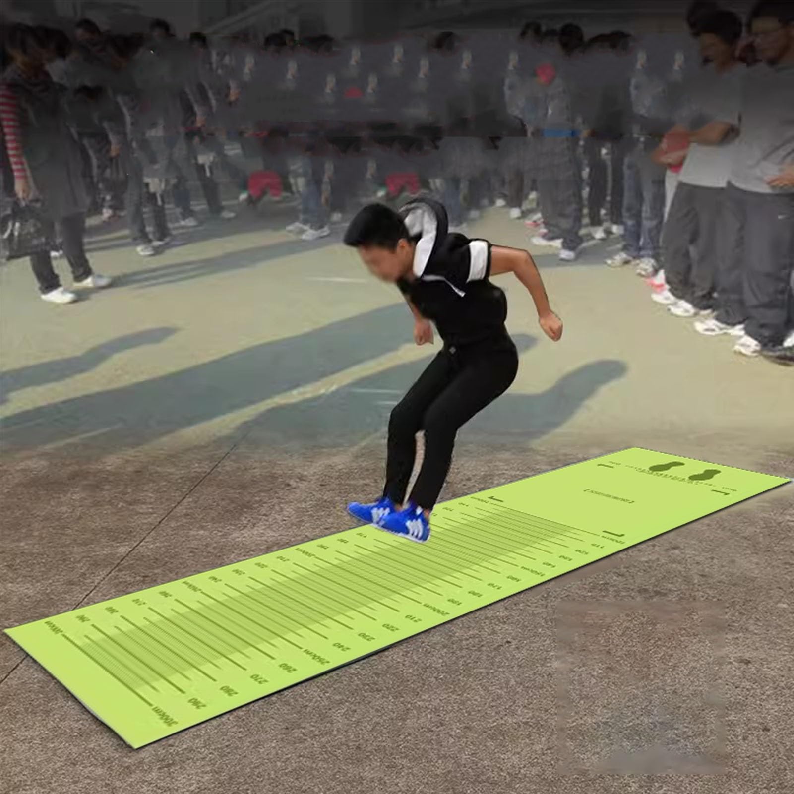 Flooring Exercise Training Pad for School/Gymnastics, Multi Functional Long Jump Test Pads, Yoga Physical Measuring Practice Mat for Home