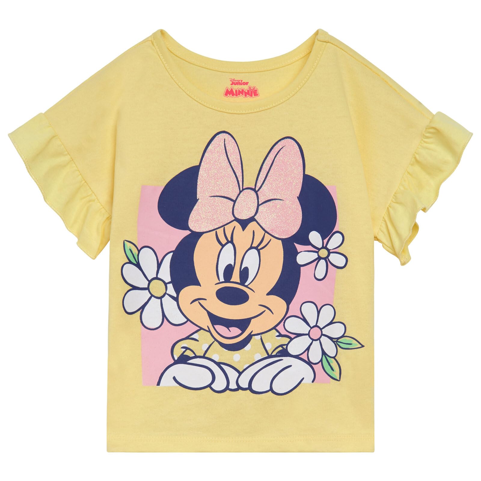 Disney Bawełniany T-shirt i legginsy z Myszką Minnie, zestaw dla dziewczynek - rozmiary od niemowląt do dużych dzieci (12 miesięcy - 14-16)