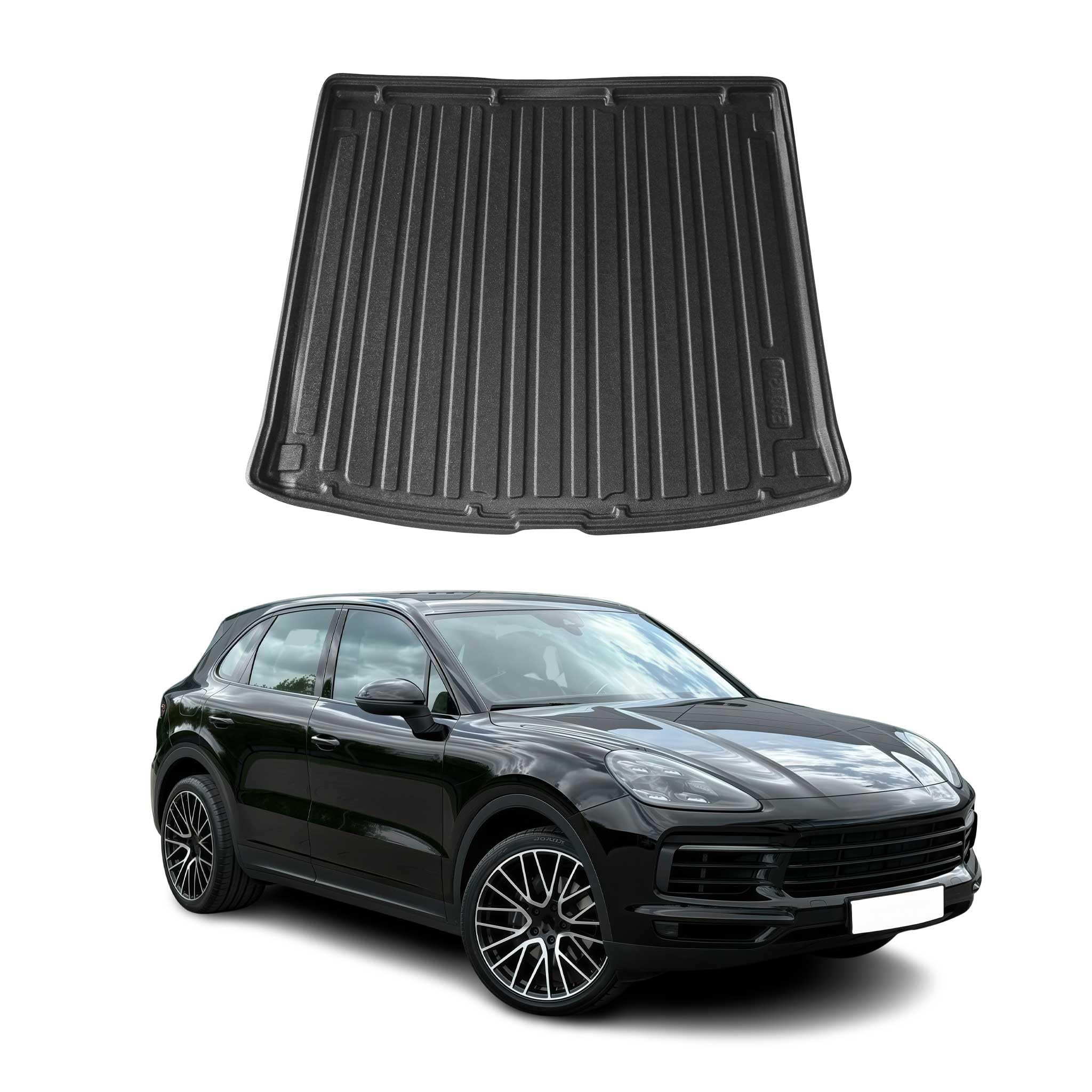 OMAC Kofferraumwanne Laderaumwanne kompatibel mit Porsche Cayenne mk3 2019-2026 Gummi TPE