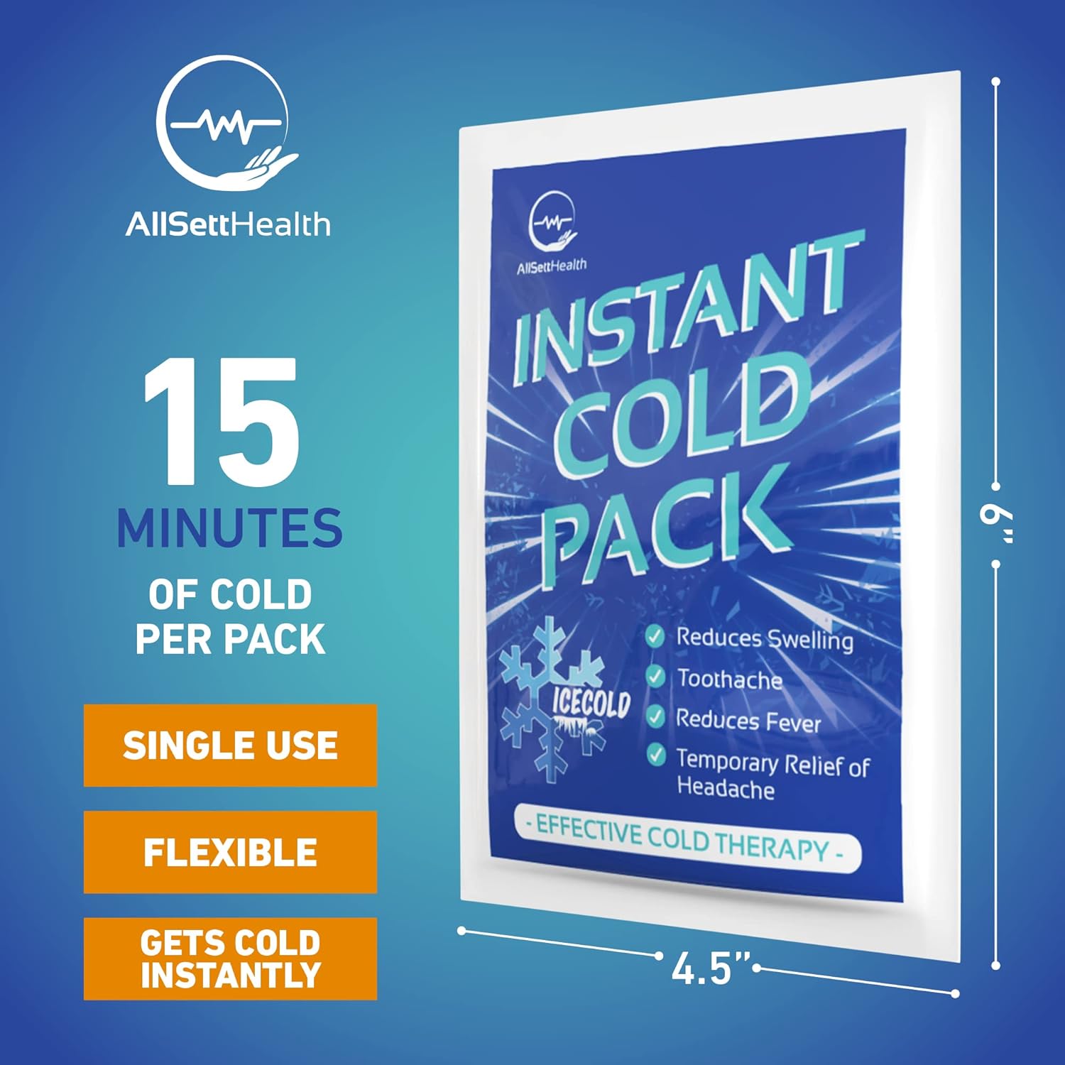 Buy 25 Packs Instant Cold Pack Disposable Instant Ice Packs for