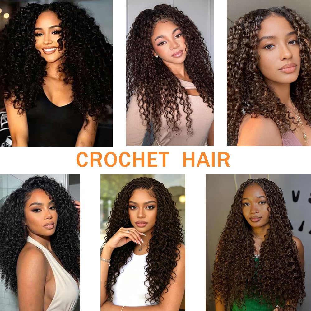 Extension di capelli umani birmani ricci all'uncinetto, con piume pre-separate, leggere, riutilizzabili, 50 g, 40 pezzi, #4 marrone cioccolato, 61 cm