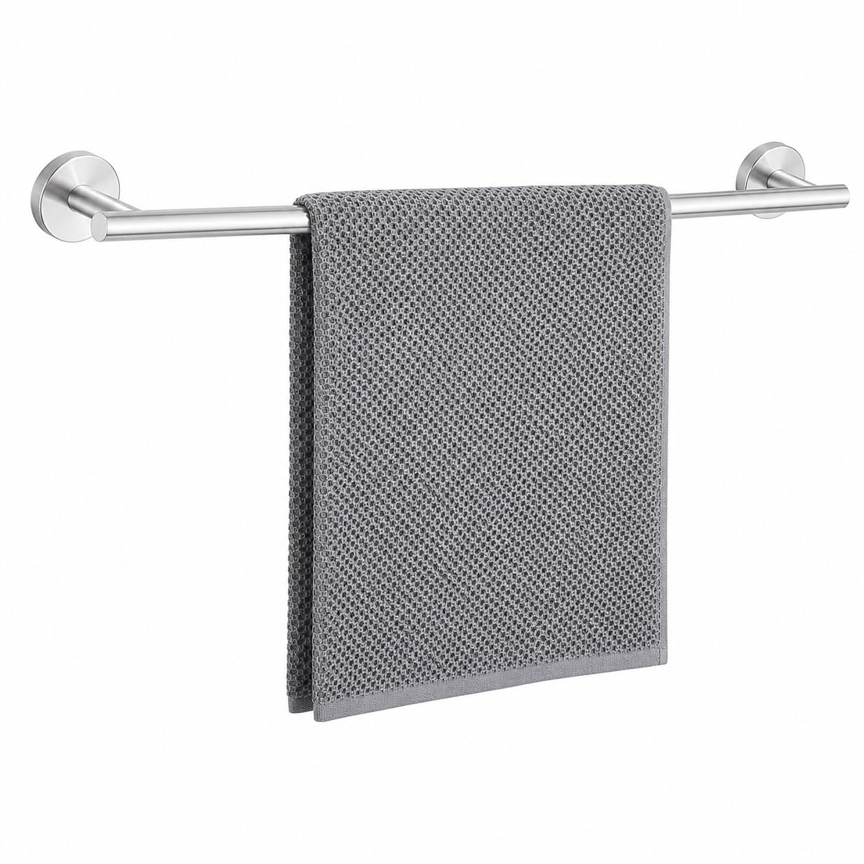 Barre porte-serviette de 61 cm fixée au mur pour sécher vos draps de bain en sortant de la douche