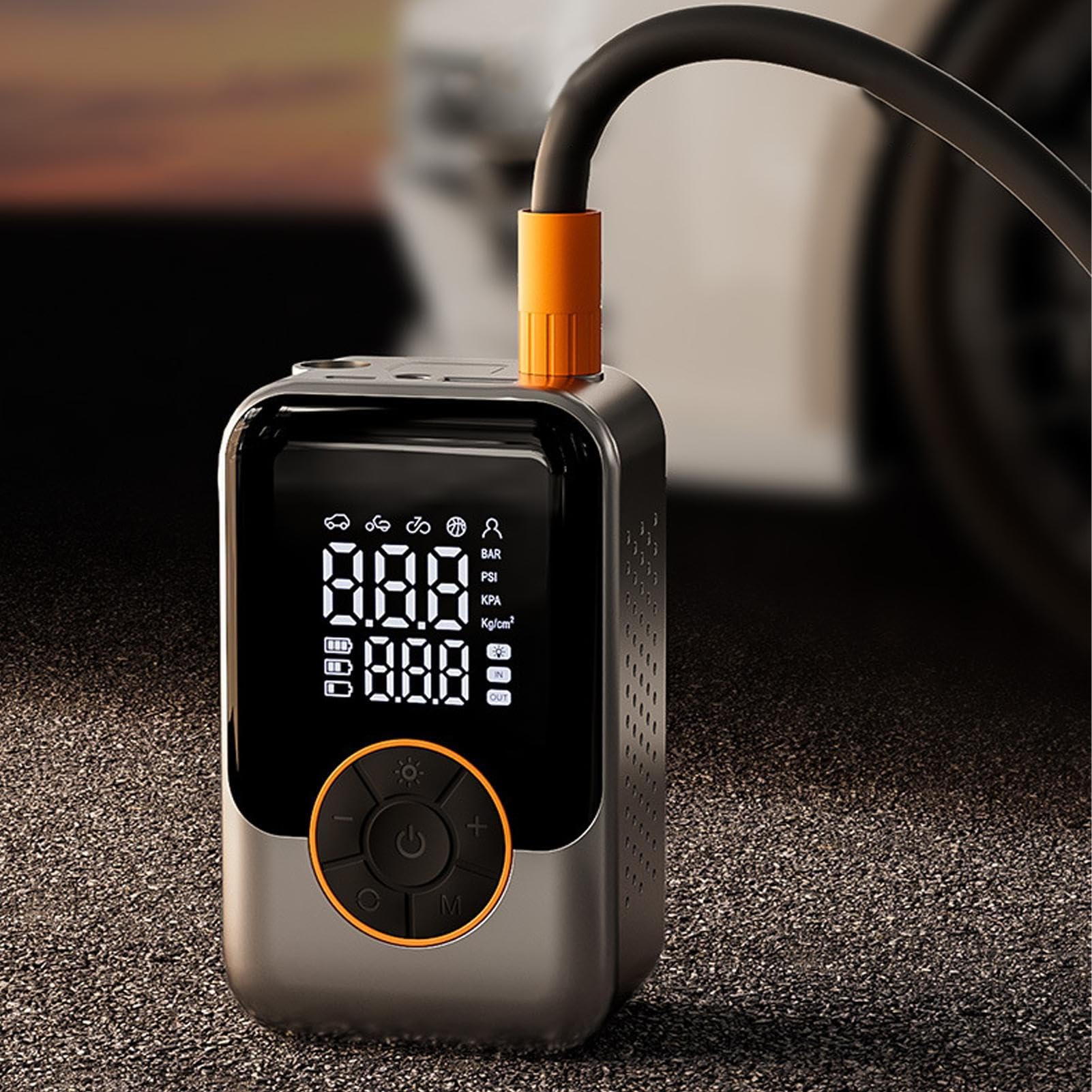 Amazon.co.jp: エアポンプ インフレータ | 車用タイヤ向けポータブル 