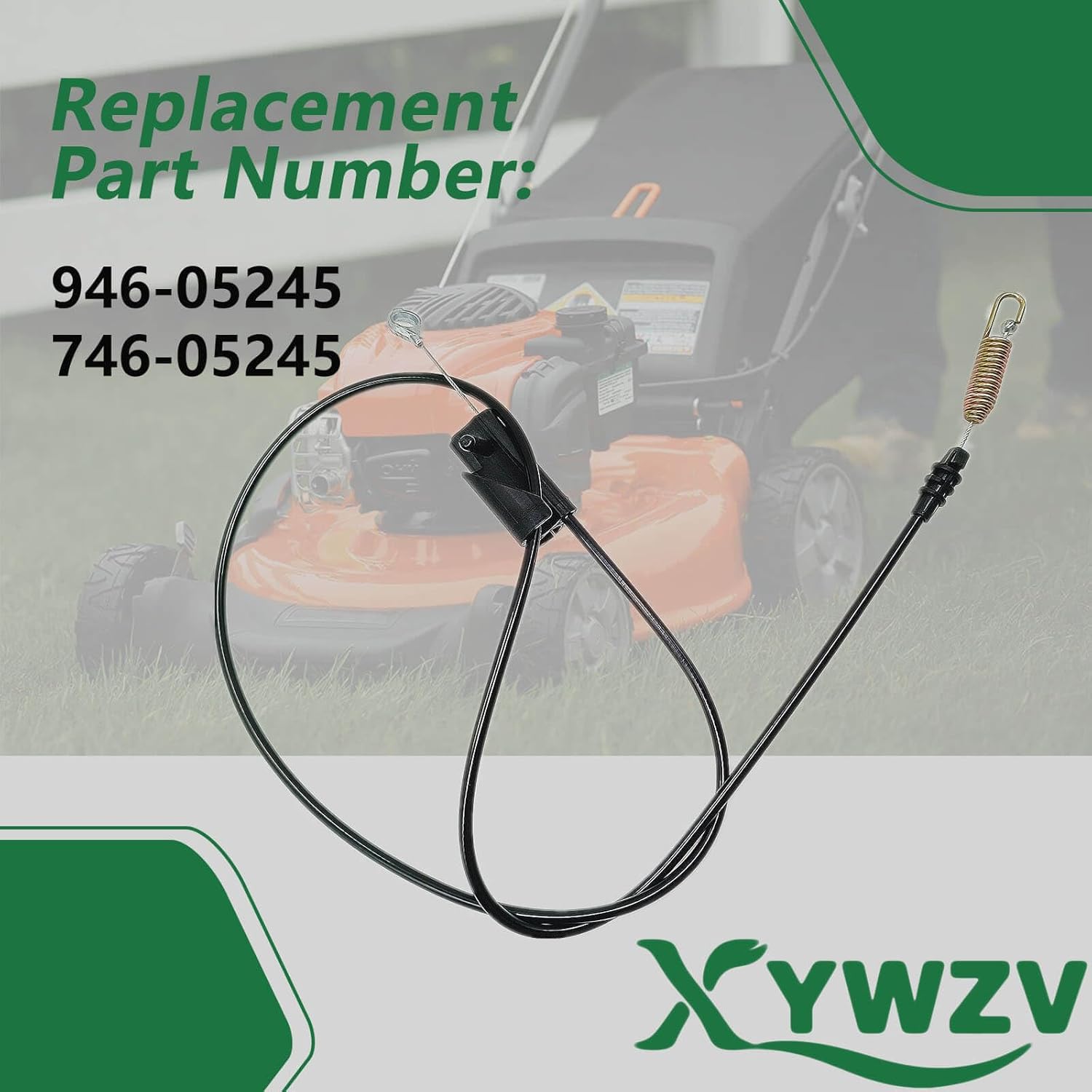 946-05245 Drive Cable Compatible with MTD, CUB Cadet, Craftsman, Columbia and Troy-Bilt Walk Behind Mowers, 28inch, Lawn Mower Clutch Drive Cable Replaces 746-05245 946-05245 74605245 94605245