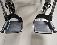 Vista 5 de Cinturón de seguridad para silla de ruedas, trabillas para el talón para reposapiés, reposapiés, reposapiés, silla de ruedas y silla de transporte