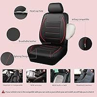 Vista 5 de CAR PASS - Fundas para asiento universal., Negro y rojo