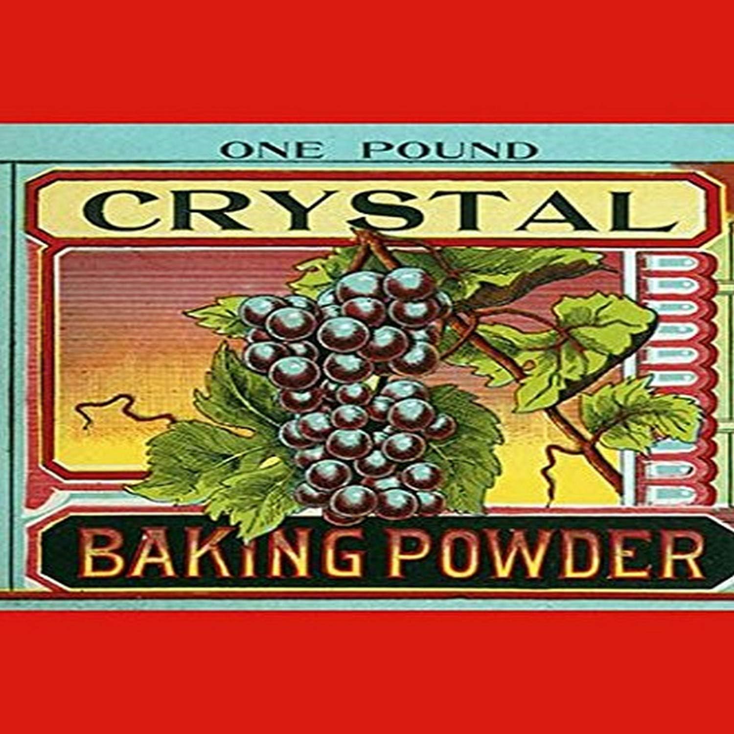 Buyenlarge Crystal Baking Powder - Grapes - Gallery Wrapped 24"X36" Canvas Print, 24" X 36"