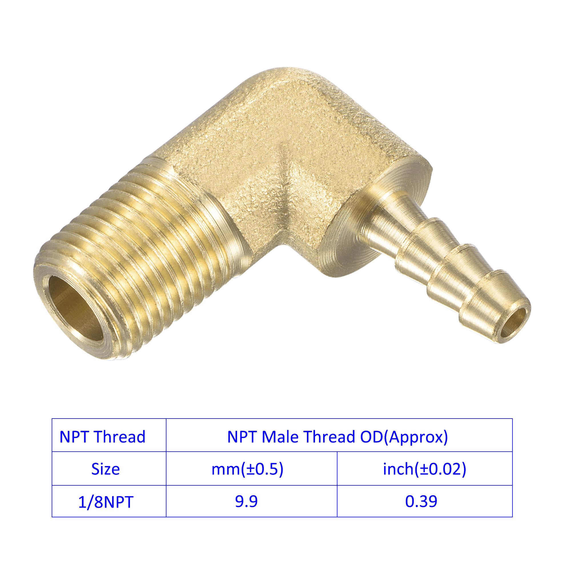 Tubo 25 Mm Raccordo In Ottone 5/8" Barb X 3/8" NPT Maschio - Per - Foto 10