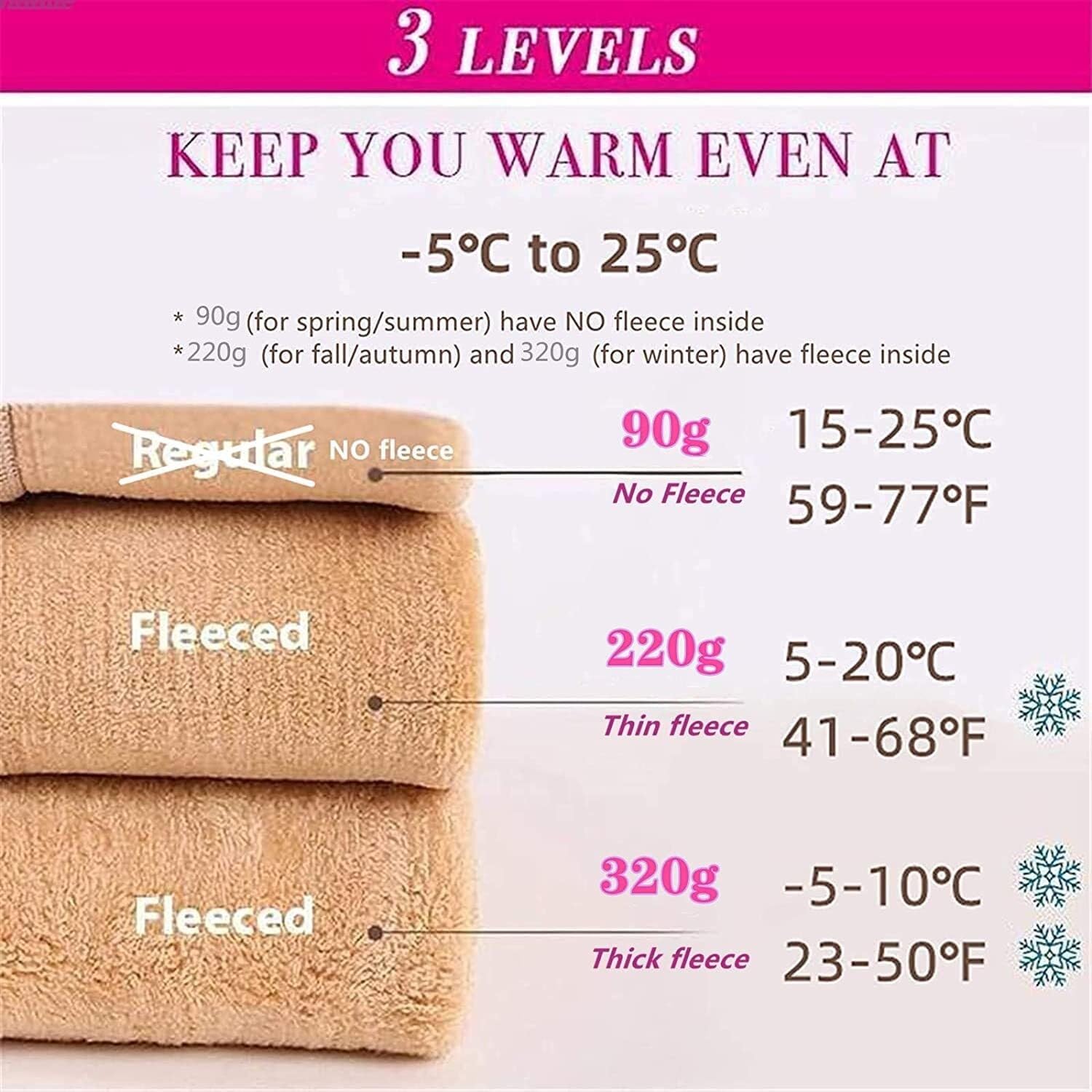 Leggings da Donna, Collant Termici, Collant Invernali in Pile Finto Traslucido, Pantaloni Elastici Caldi Invernali Foderati in Pile Spesso(Brown-Step On-2pcs,320g)