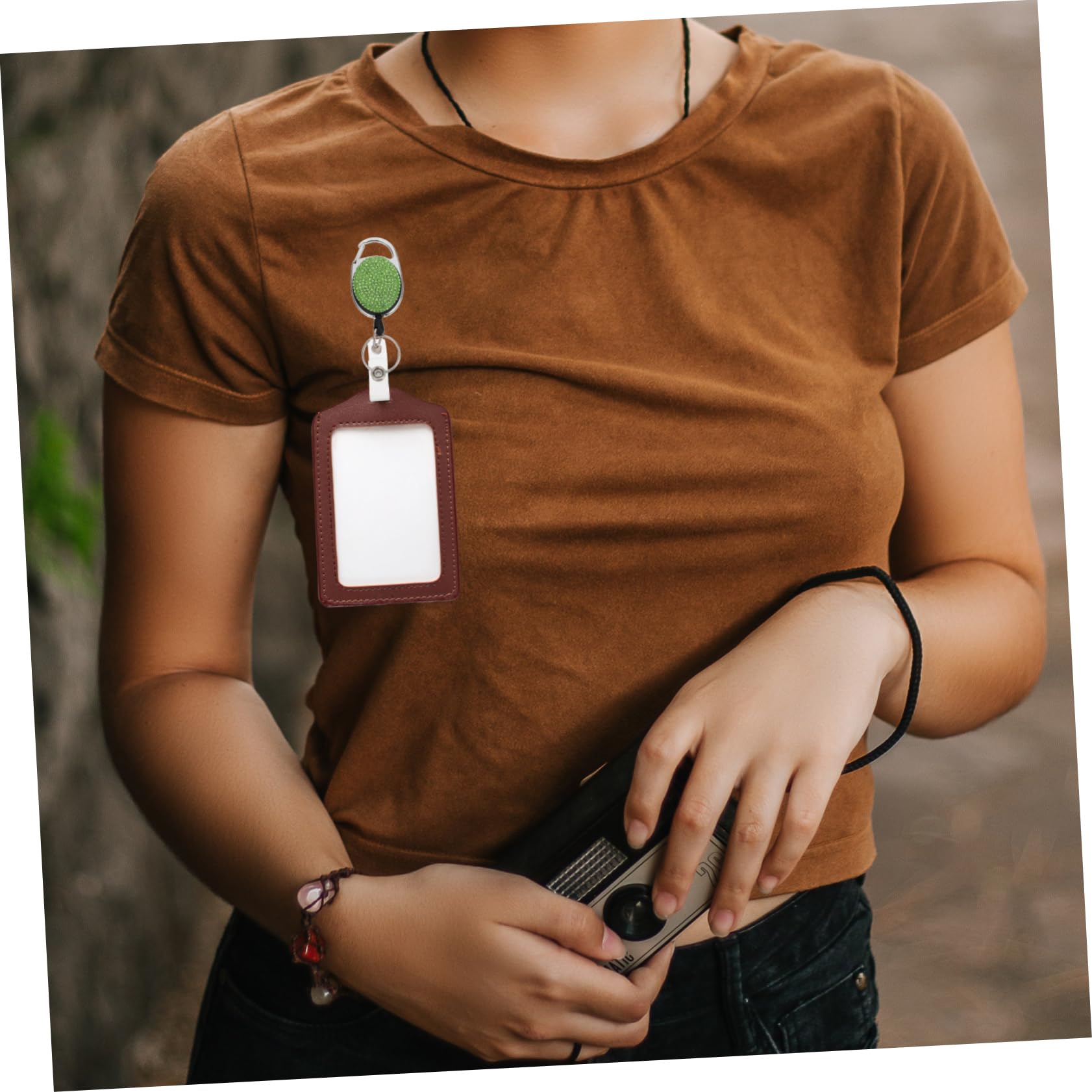 8pièces Porte-badge Enrouleur Métallique Avec Clip De Ceinture Accessoires Pour Identité Zinc