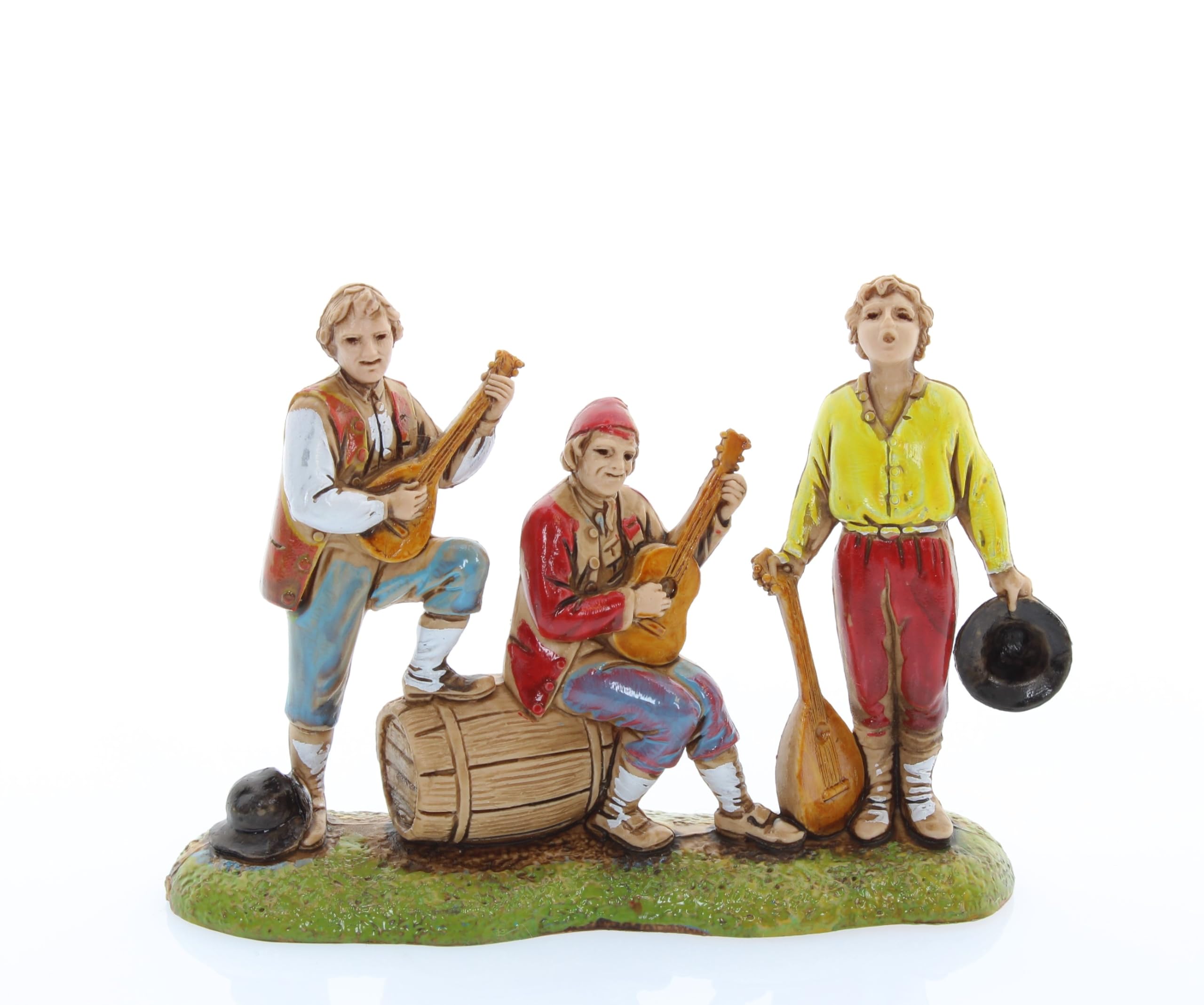 Moranduzzo Musicians for Nativity Scene of 2.50 Inch Scale 1:32 - Unbreakable Nativity Figures - 18th Century Style, Hand-Finished Painting, Official Product, Made in Italy, Sculptor M. Landi