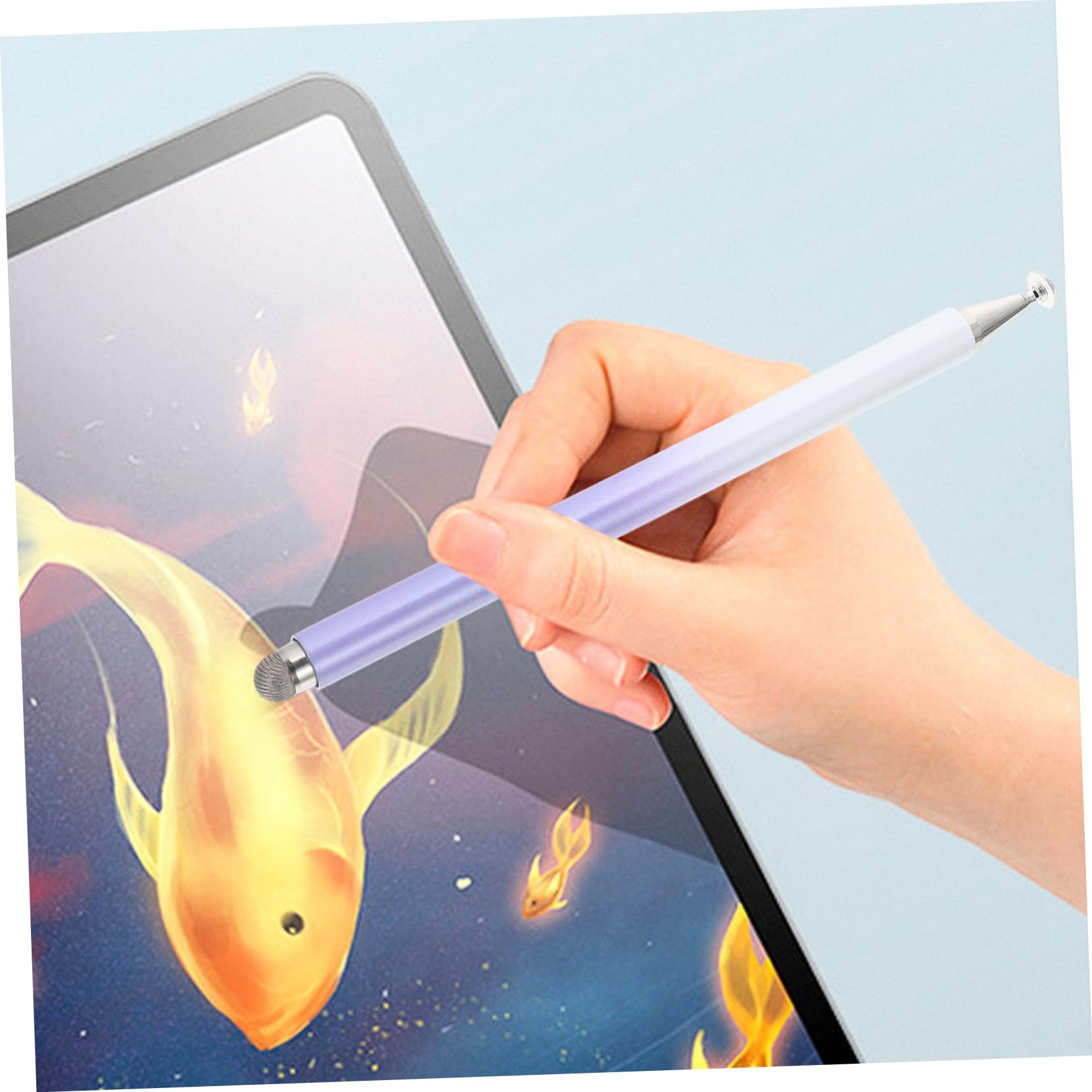 Uonlytech 4piezas Lápiz Stylus Capacitivo De Alta Sensibilidad para Pantalla Táctil Compatible iOS y Tablets Diseño De Color Degradado