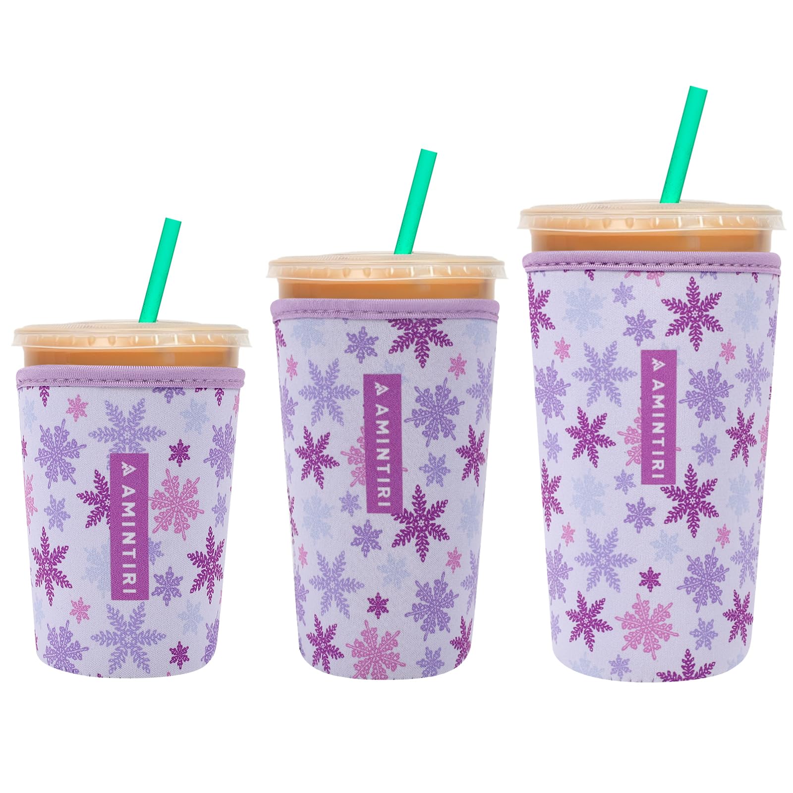 Reusable Insulator Neoprene Sleeve for Iced Coffee &amp; Cold Soda