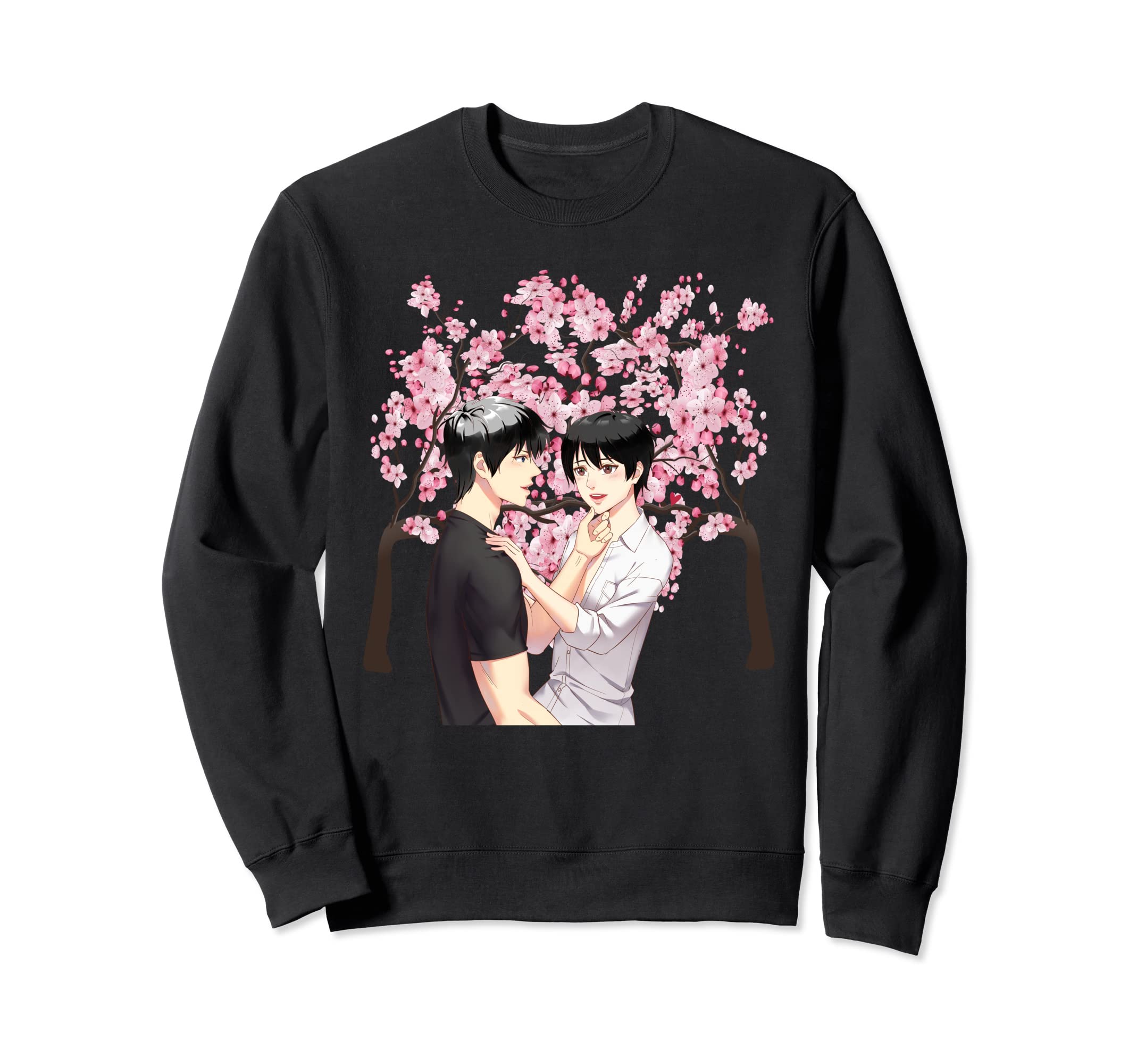 Awesome Gay LGBT ShirtsI love Yaoi Seme and Uke Fujoshi Japanese Blossom cherry Sweatshirt