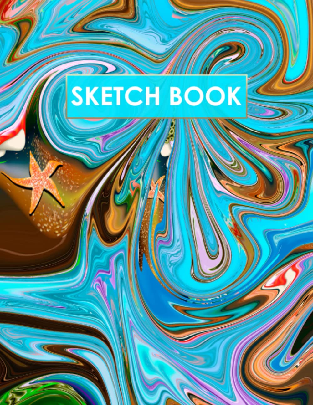 Sketch Book: Blank Notebook For Drawing, Painting, Sketching, Doodling, and Other Creative Projects. Marble Cover Design Journal -- 120 Pages | Large Format 8.5 x 11 Inches