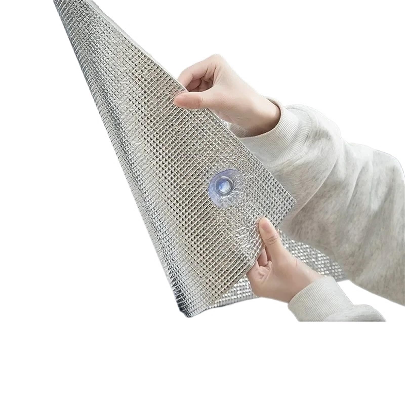 Luoaxinn No Edging Foil Insulation Roll Sun Shade Film Reflective Window Thermal Insulation Foil Easy Install For Heat Blocking For Sunroom Attic Home Decor(,50X100cm)