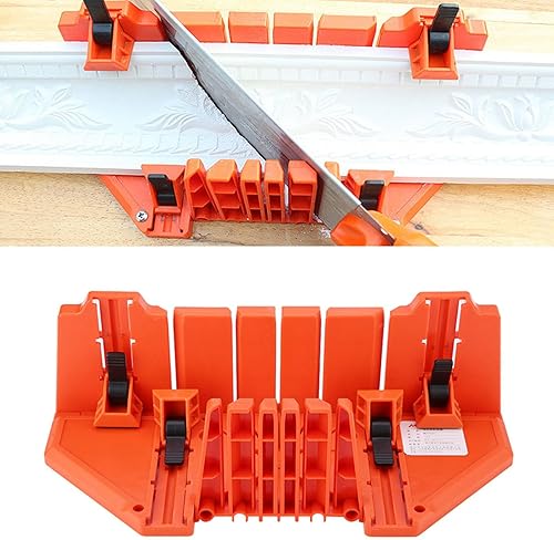 Caja de inglete para sierra de inglete, caja de sierra de inglete de plástico para carpintería, sierra de podar para cortar madera, herramienta de