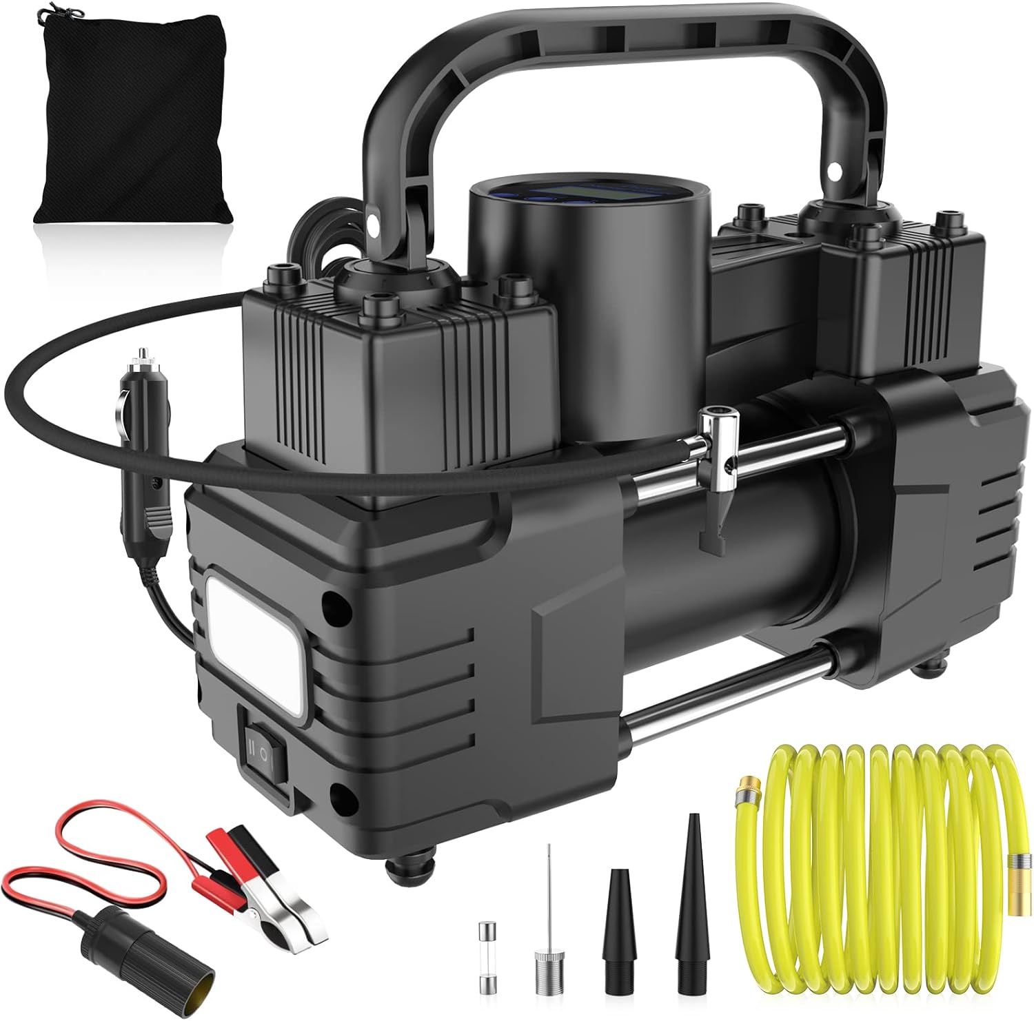 Tyre Inflator Air Compressor 12V, Digital Car Tyre Inflator Portable