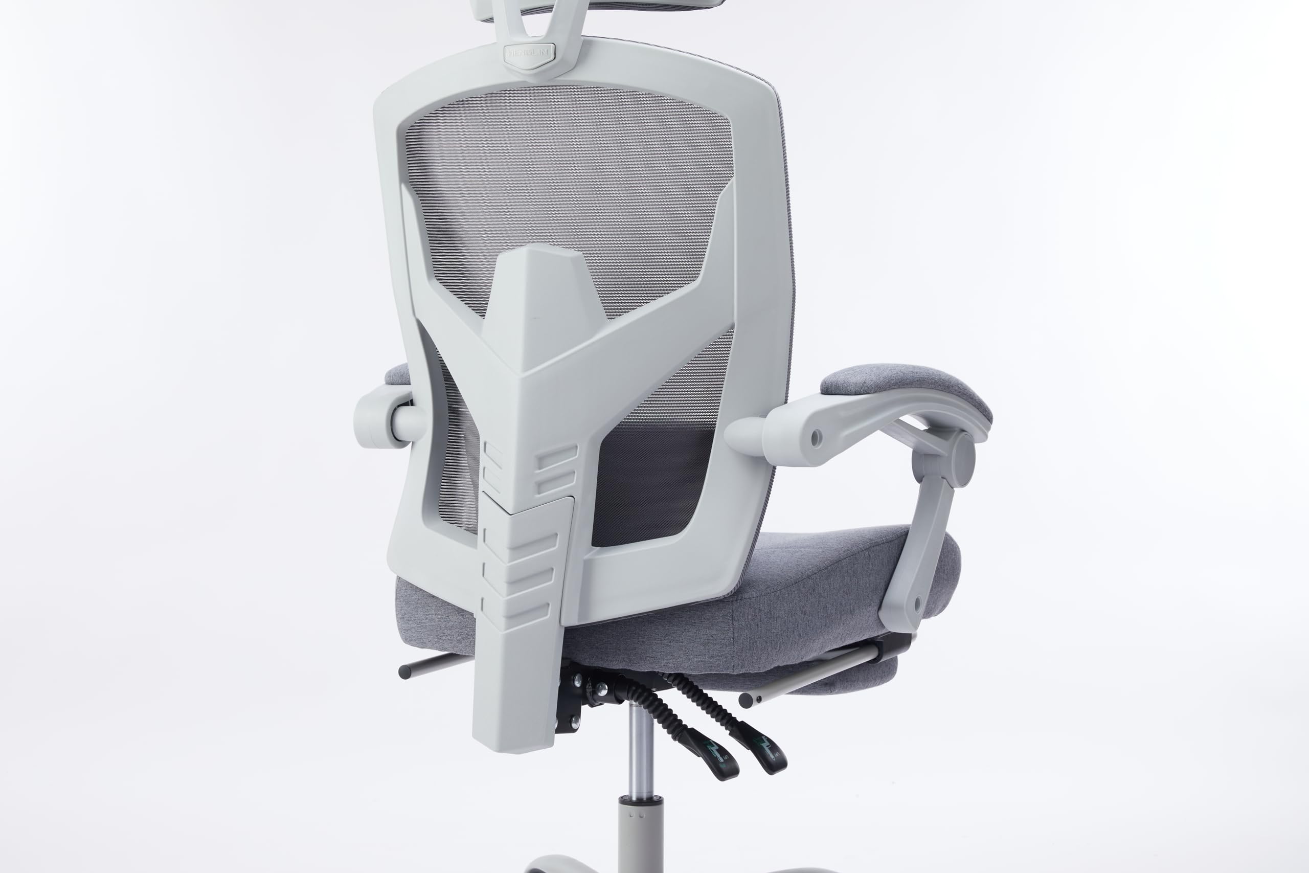 NEWBULIG Ergonomic Computer Adjustable Home Office Desk Wheels, Mesh