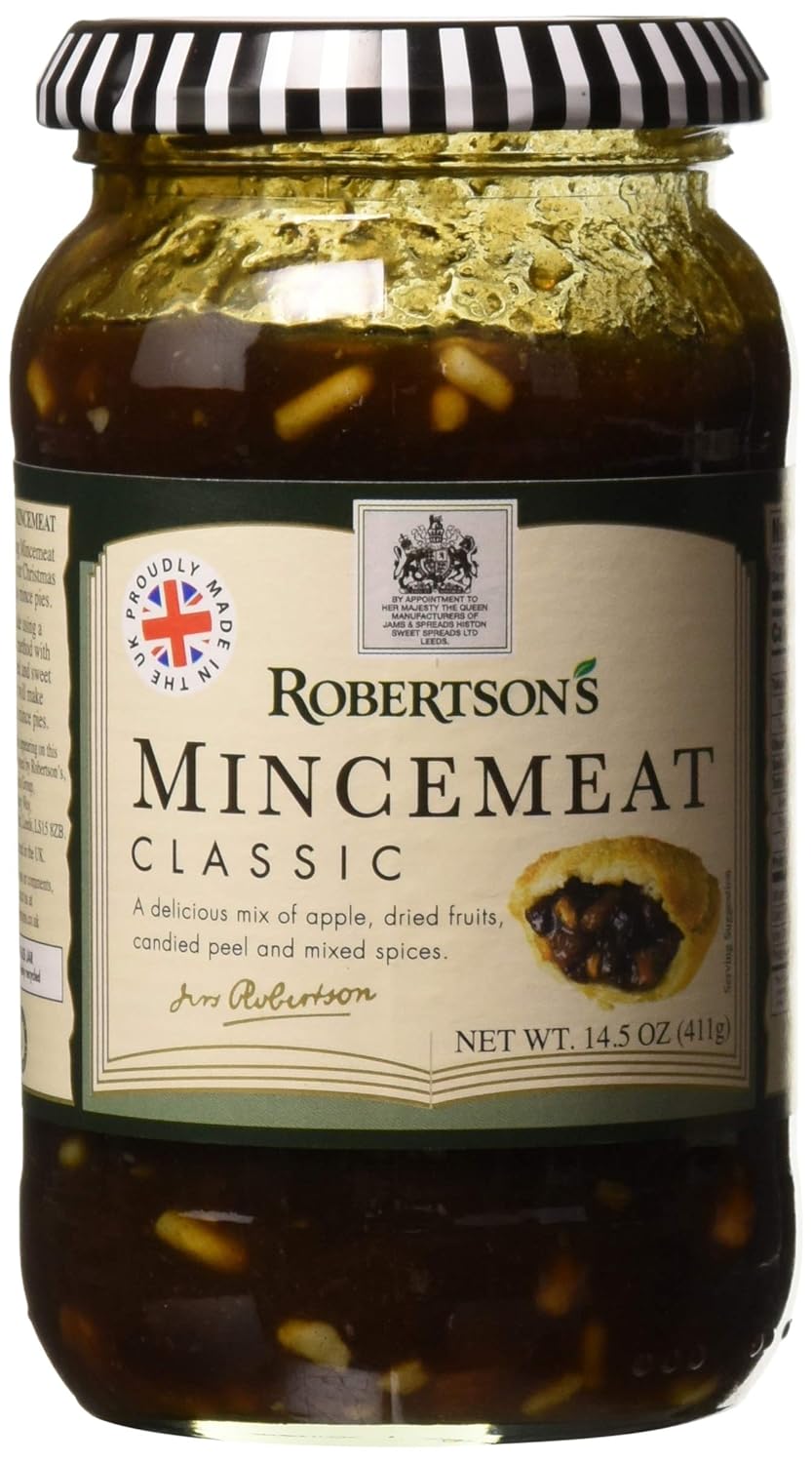 Robertson's Classic Mincemeat 14.5 oz - Royal Warrant Vegan Pie Filling for Baking Pies & Scones