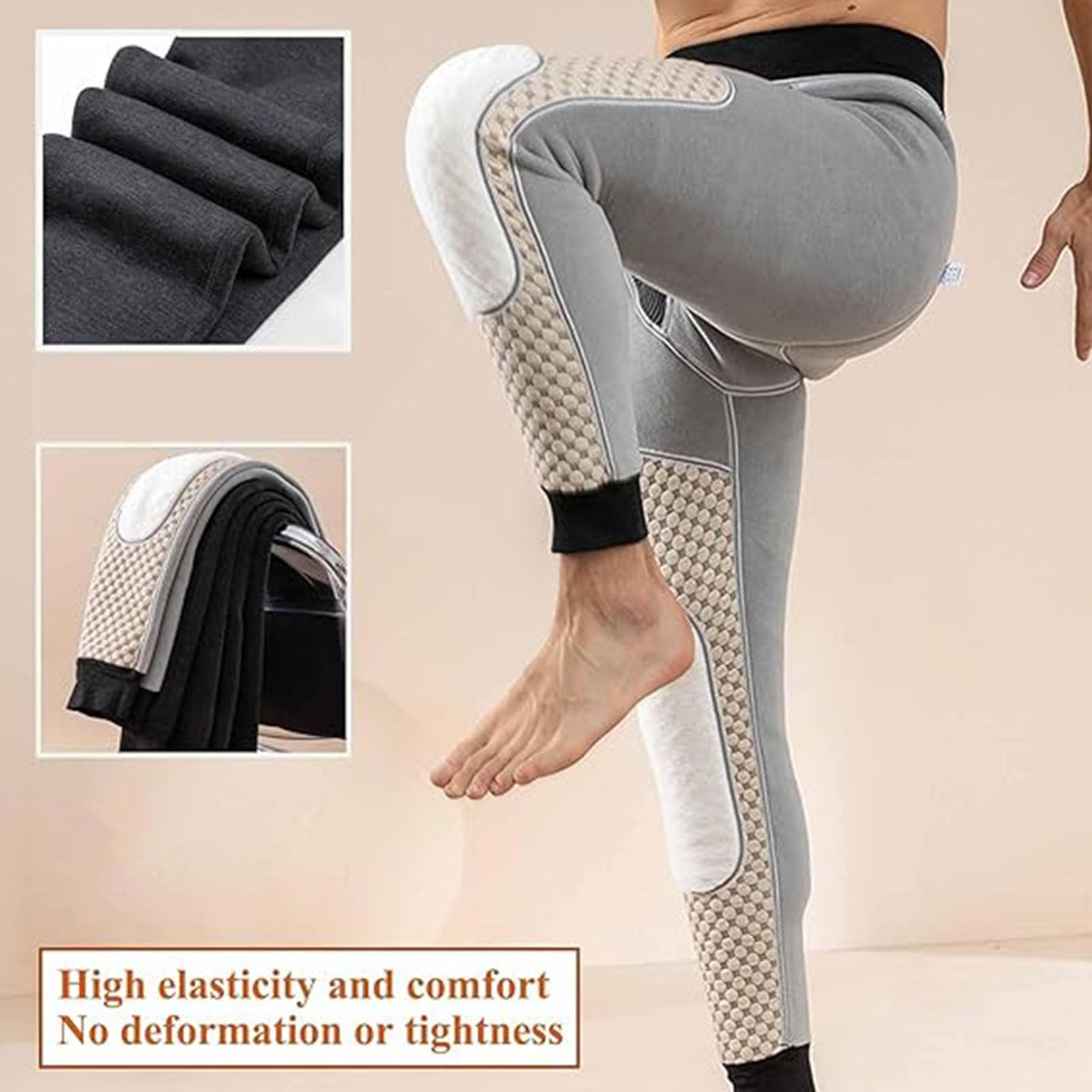 Calça Moletom Masculina Weintee - Lã Alta 34 Polegadas