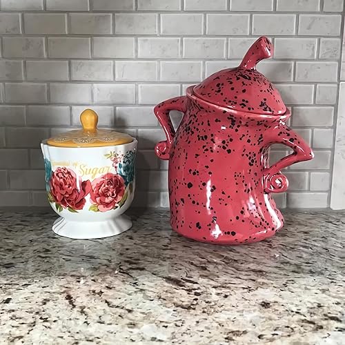 Miniatura 6 de Recipiente con actitud, lindo recipiente de café atrevido, divertidos adornos de escritorio de cerámica, lindo tarro de almacenamiento de alimentos