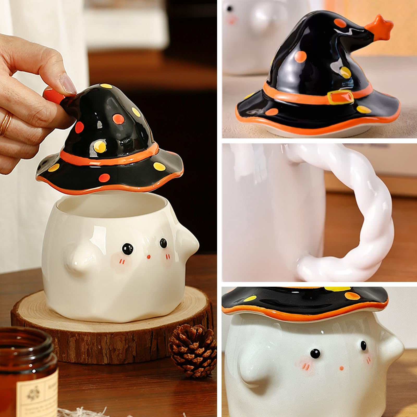 Tasse fantôme en céramique