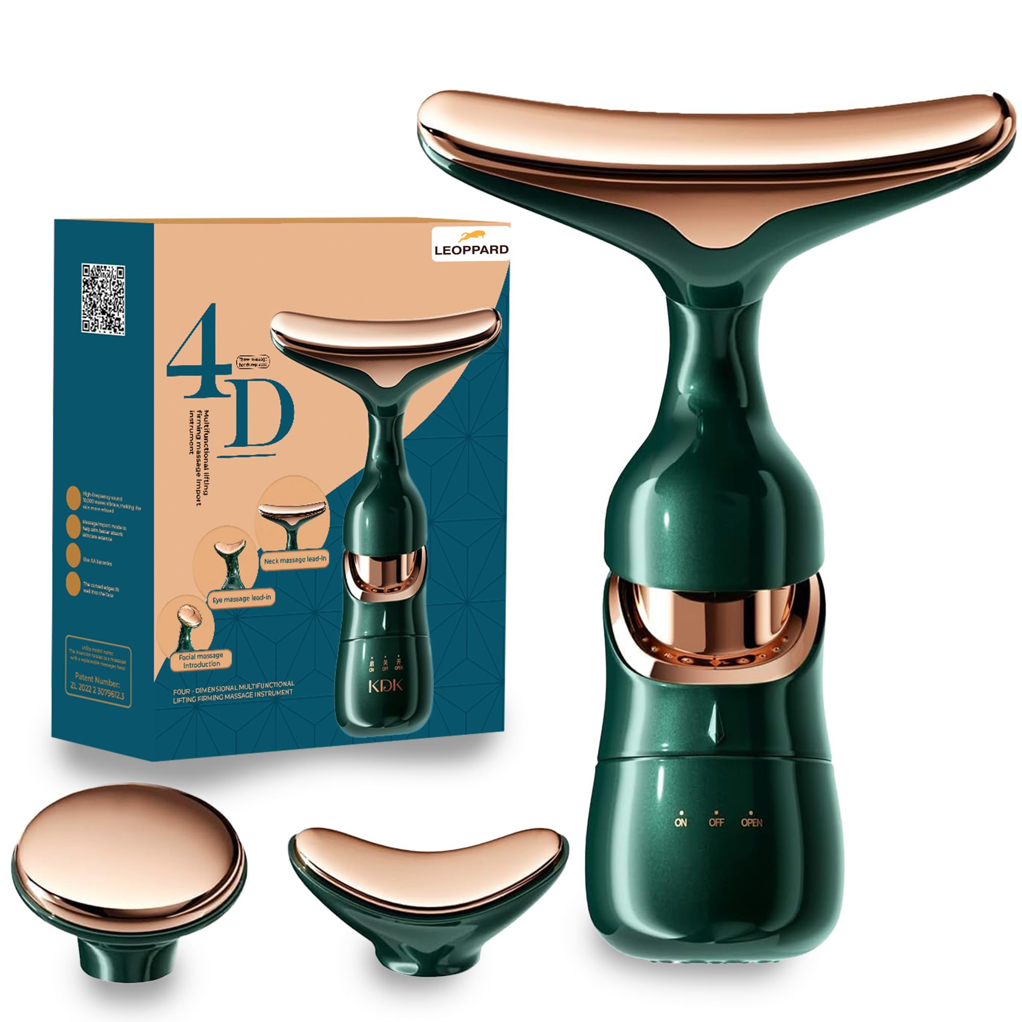 LEOPPARD Face Massager For Glowing Skin - Face Slimming And Uplift Wand,Anti Aging Anti Wrinkles Face Neck Eye Massager,Vibration Electric Facial Massager,Neck Tightening [3IN1 Face Lifting Device] (B0D9RBVMD9) Amazon Price History, Amazon Price Tracker