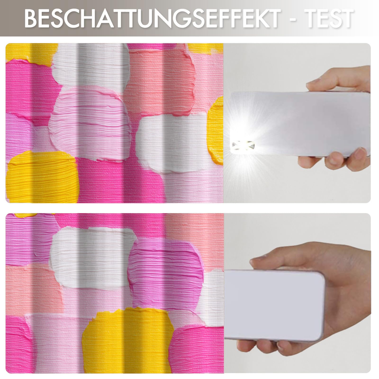 Rideau Occultant Texture Peinture l'huile Romantique, Lot De 2 Rideaux Occultant Thermique Isolant À Oeillets, Graffiti Abstrait Poudre Blush, Draperies Decoration Chambre Salon Fenetre, 110X215 Cm